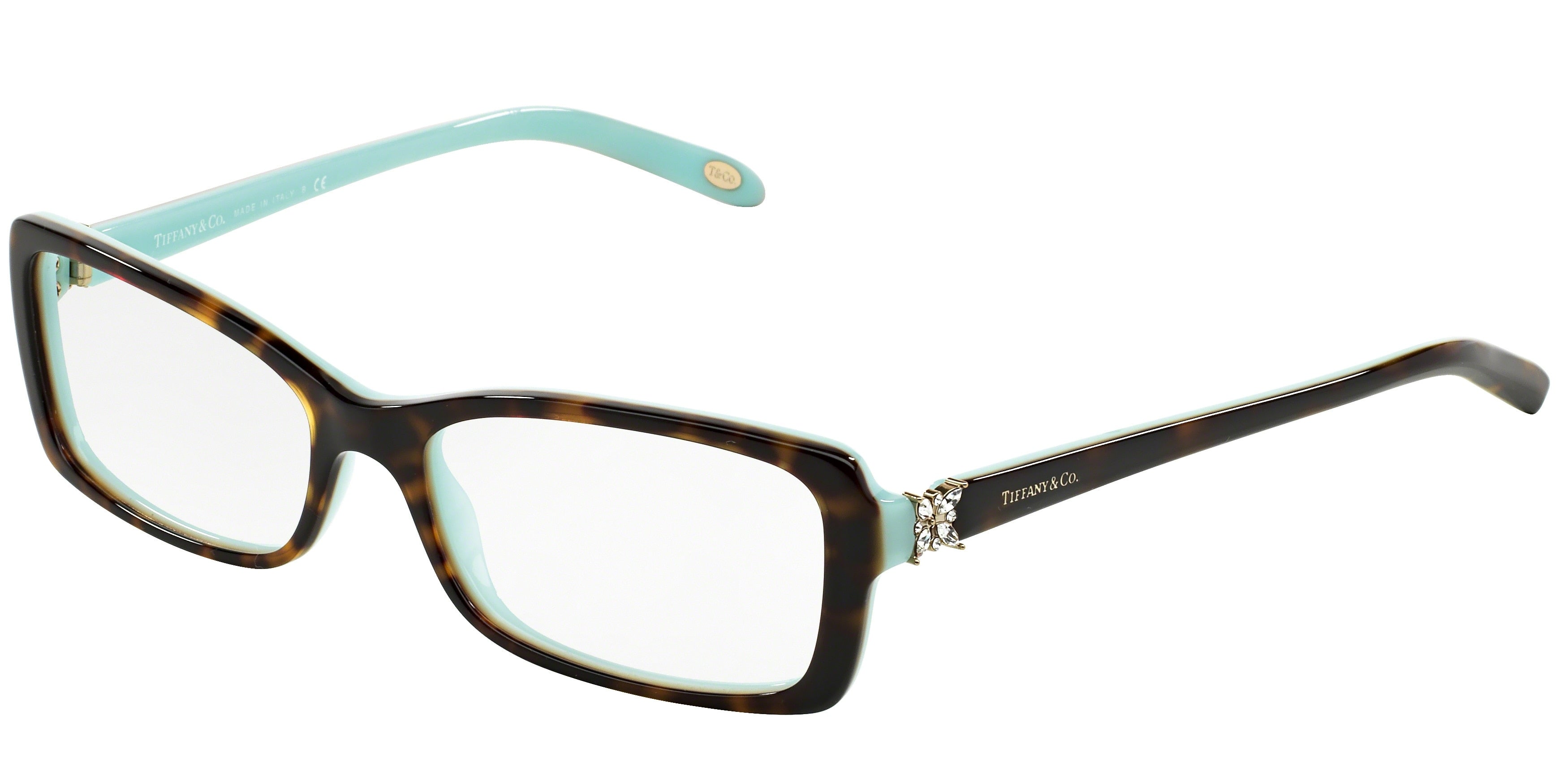 Tiffany TF2091B Rectangle Eyeglasses 8134-Havana 53-140-16 - Color Map Tortoise