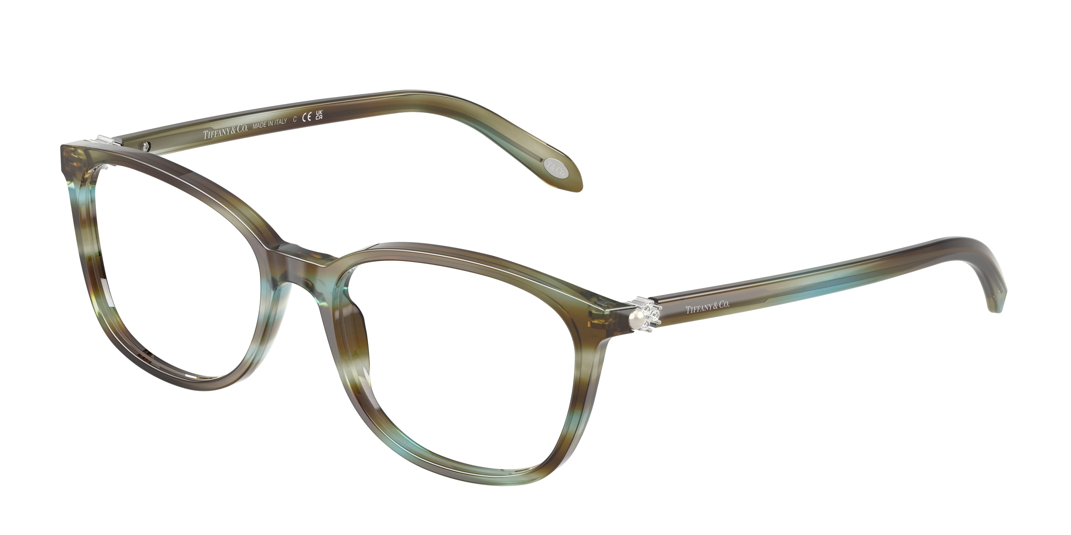 Tiffany TF2109HB Square Eyeglasses  8124-Ocean Turquoise 53-140-17 - Color Map Blue