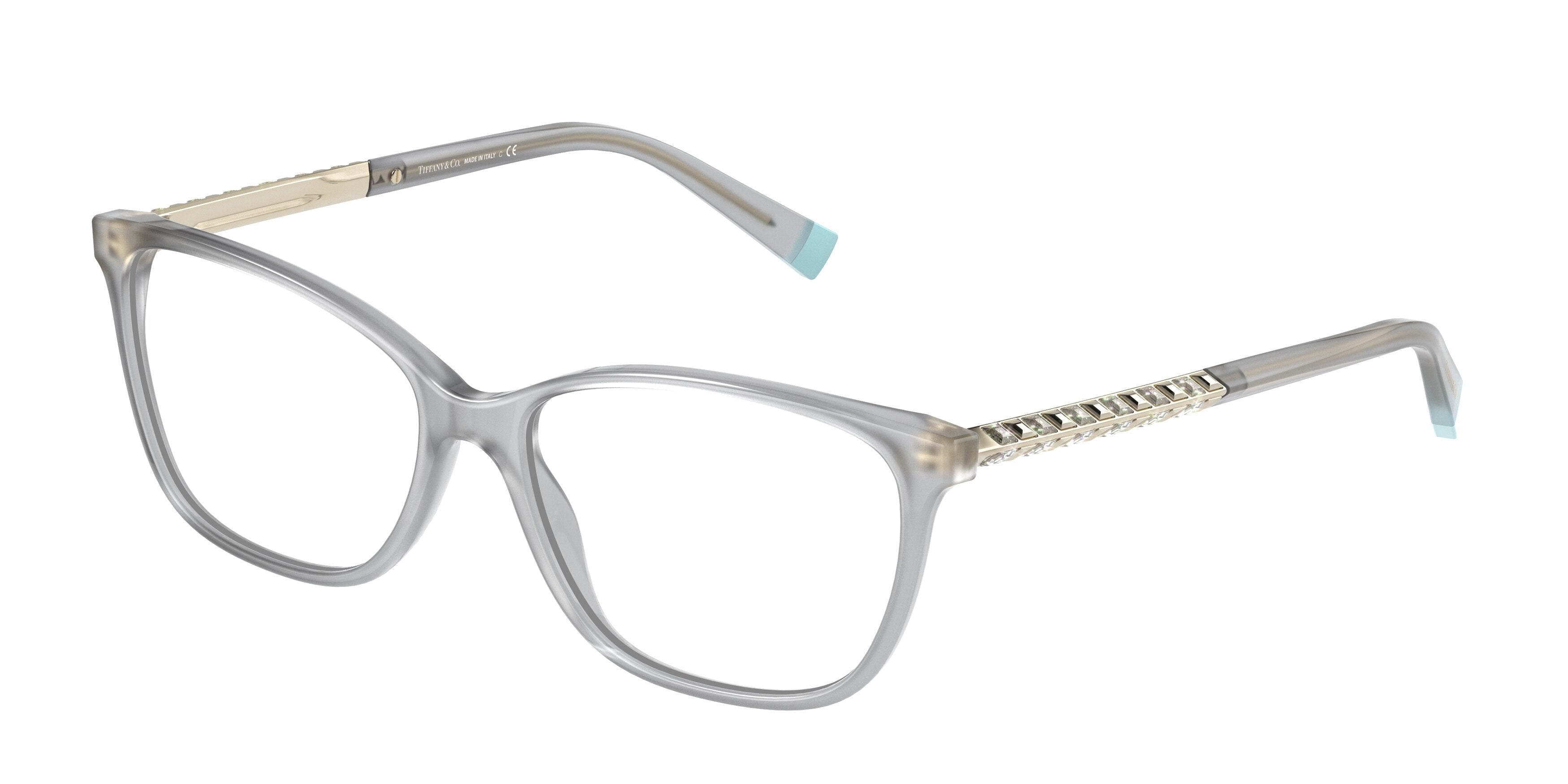 Tiffany TF2215BF Rectangle Eyeglasses 8267-Opal Grey 54-140-15 - Color Map Grey