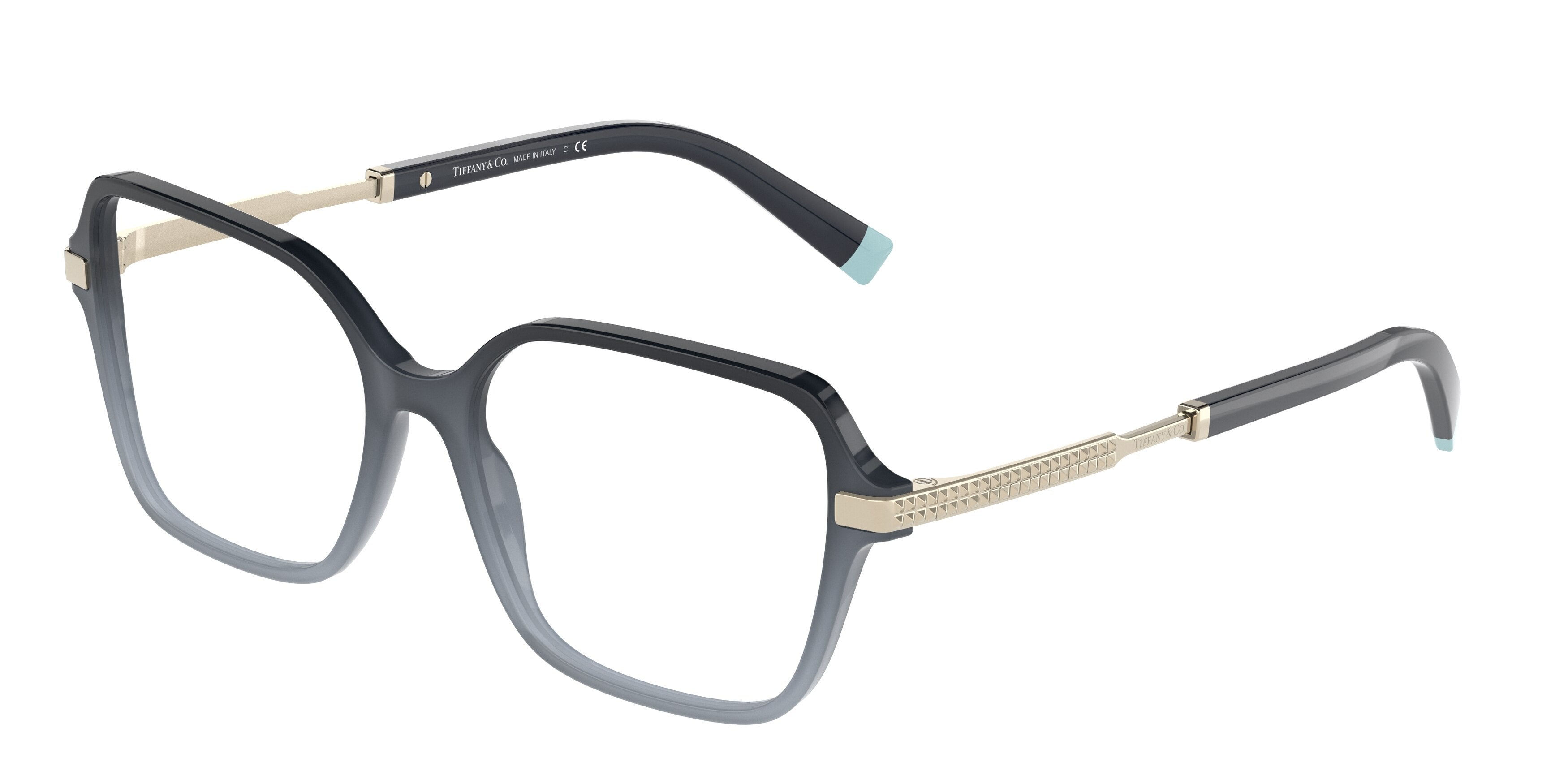 Tiffany TF2222 Square Eyeglasses  8307-Opal Blue Gradient 54-145-16 - Color Map Blue