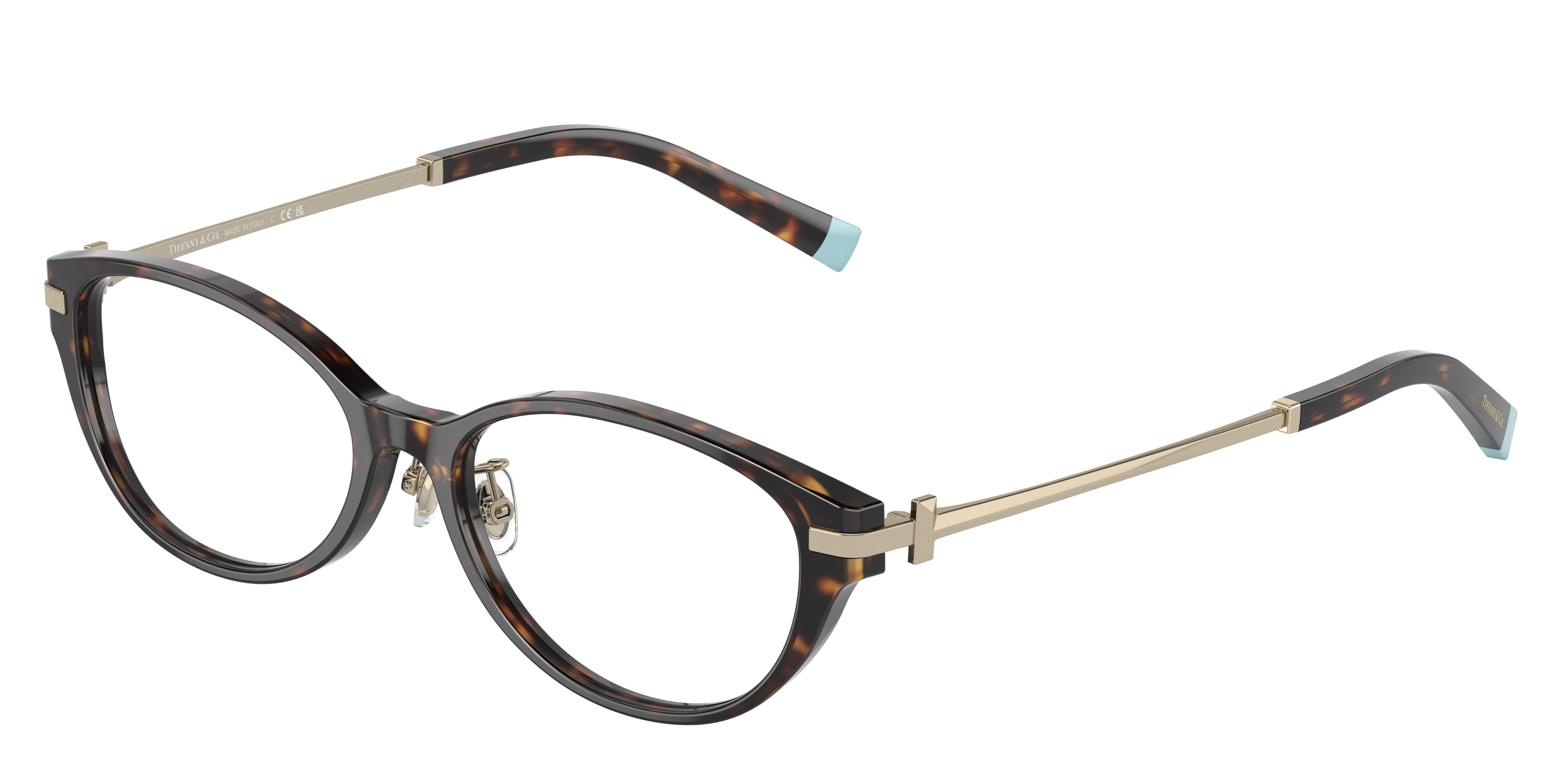 Tiffany TF2225D Oval Eyeglasses 8015-Havana 53-145-16 - Color Map Tortoise