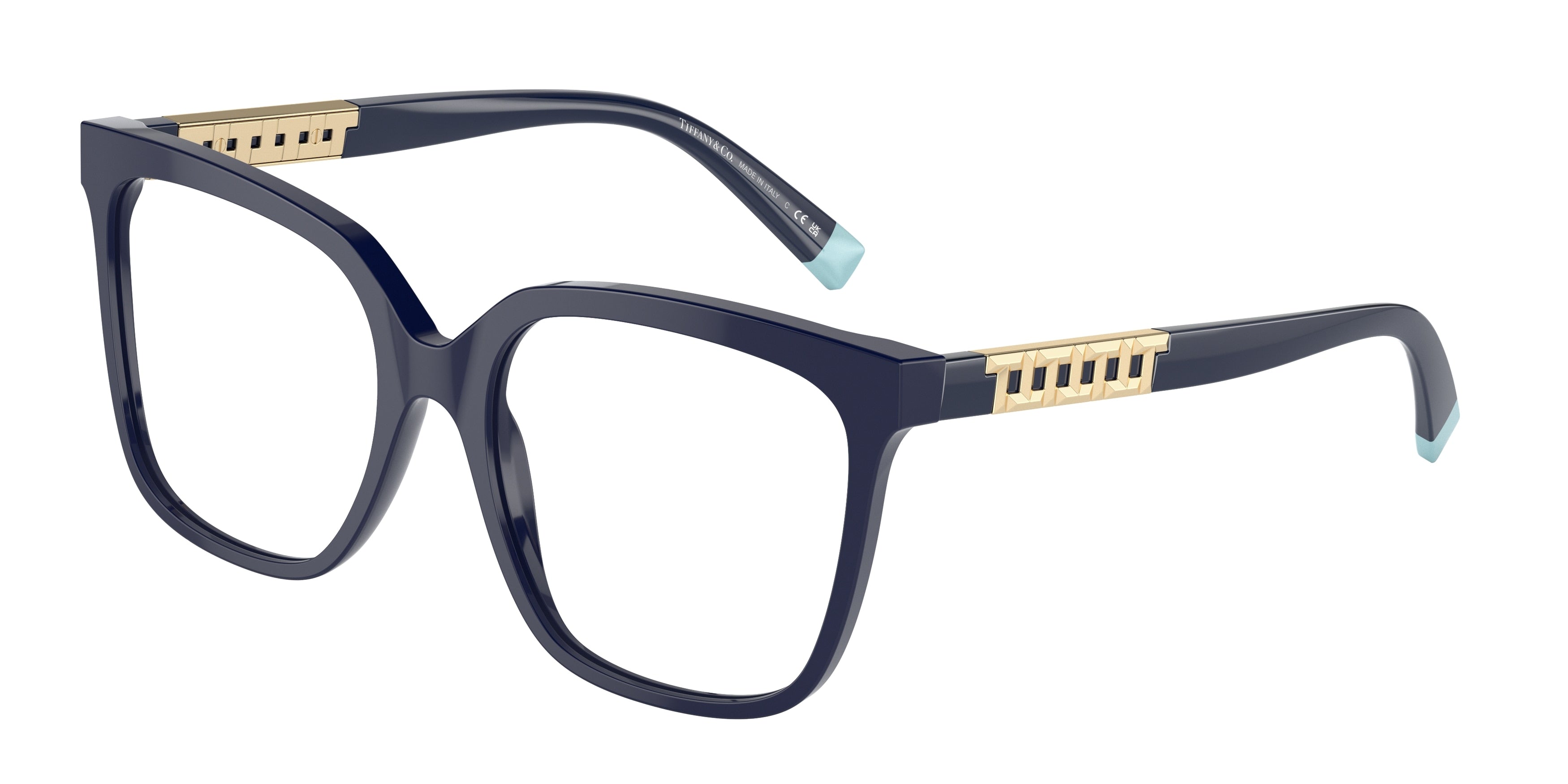 Tiffany TF2227 Square Eyeglasses 8396-Spectrum Blue 52-140-17 - Color Map Blue