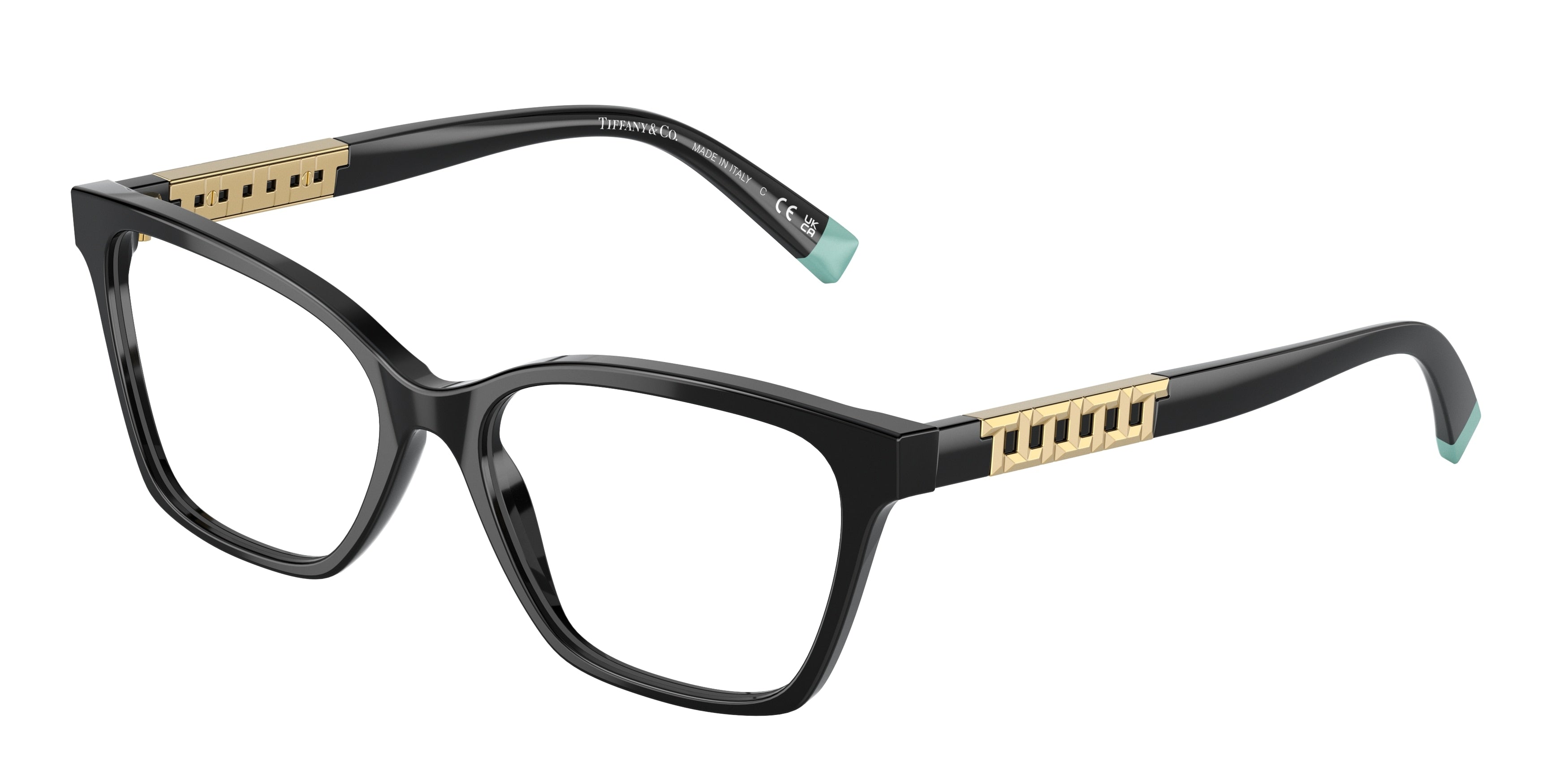 Tiffany TF2228 Pillow Eyeglasses 8001-Black 54-140-16 - Color Map Black