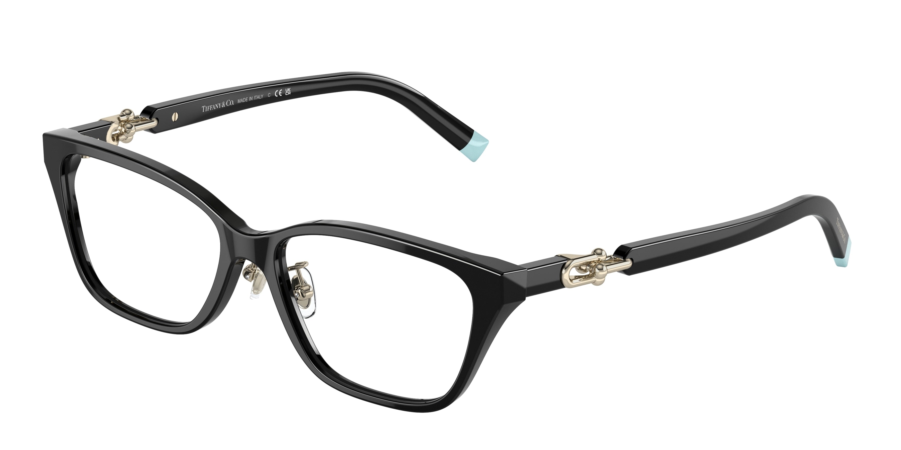 Tiffany TF2229F Phantos Eyeglasses 8001-Black 53-140-15 - Color Map Black