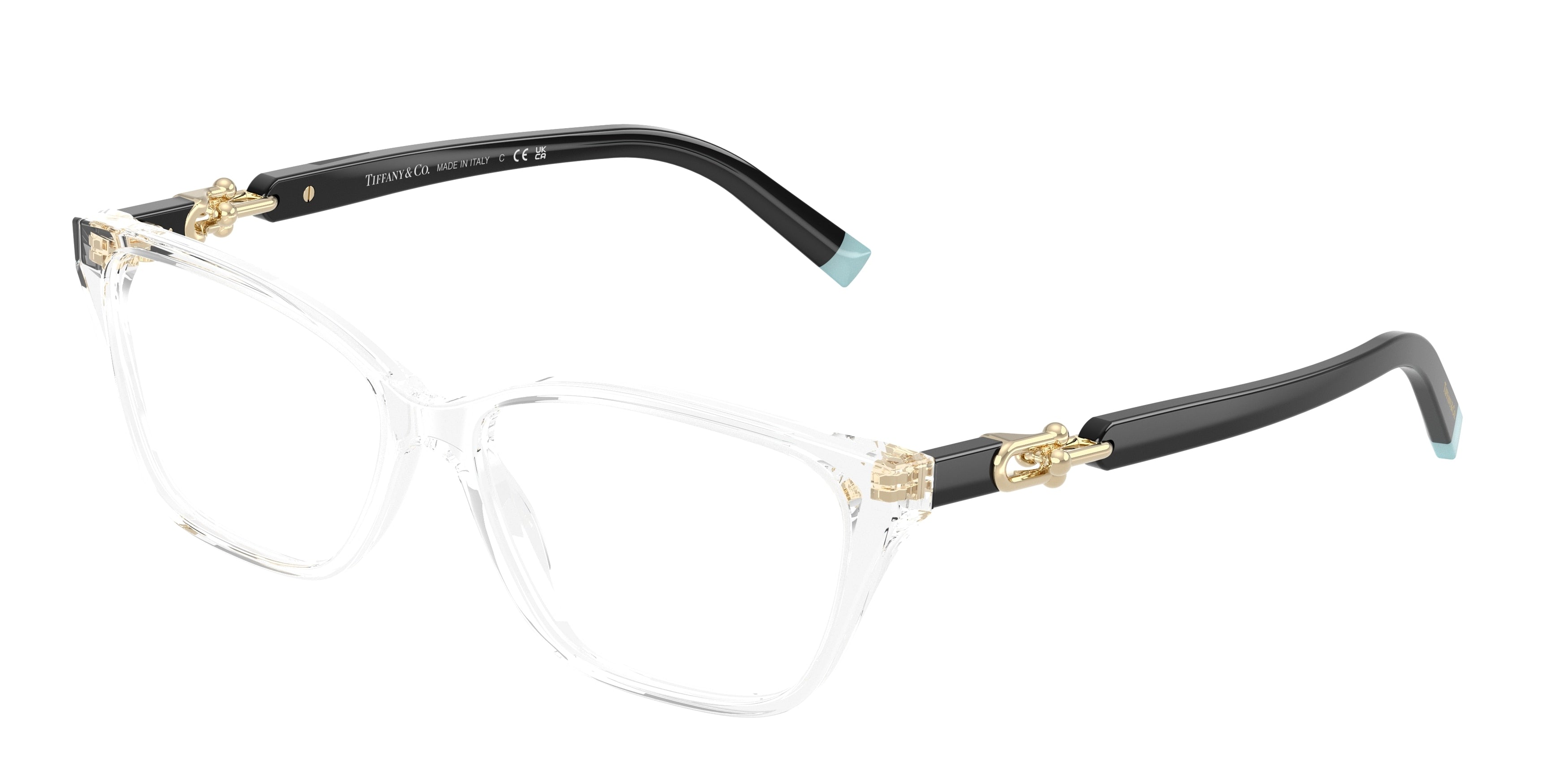Tiffany TF2229 Rectangle Eyeglasses 8047-Clear 55-140-15 - Color Map Transparent