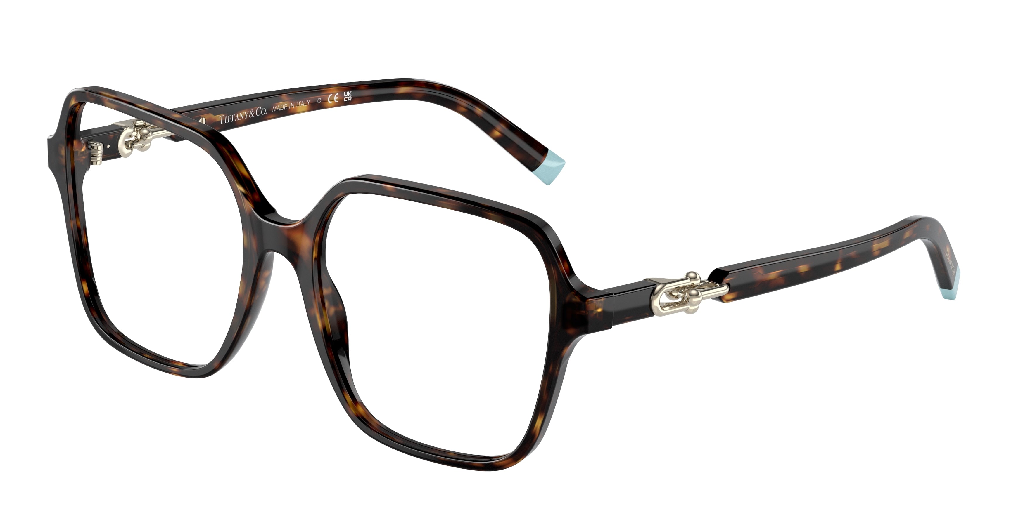 Tiffany TF2230F Square Eyeglasses 8015-Havana 54-140-17 - Color Map Tortoise