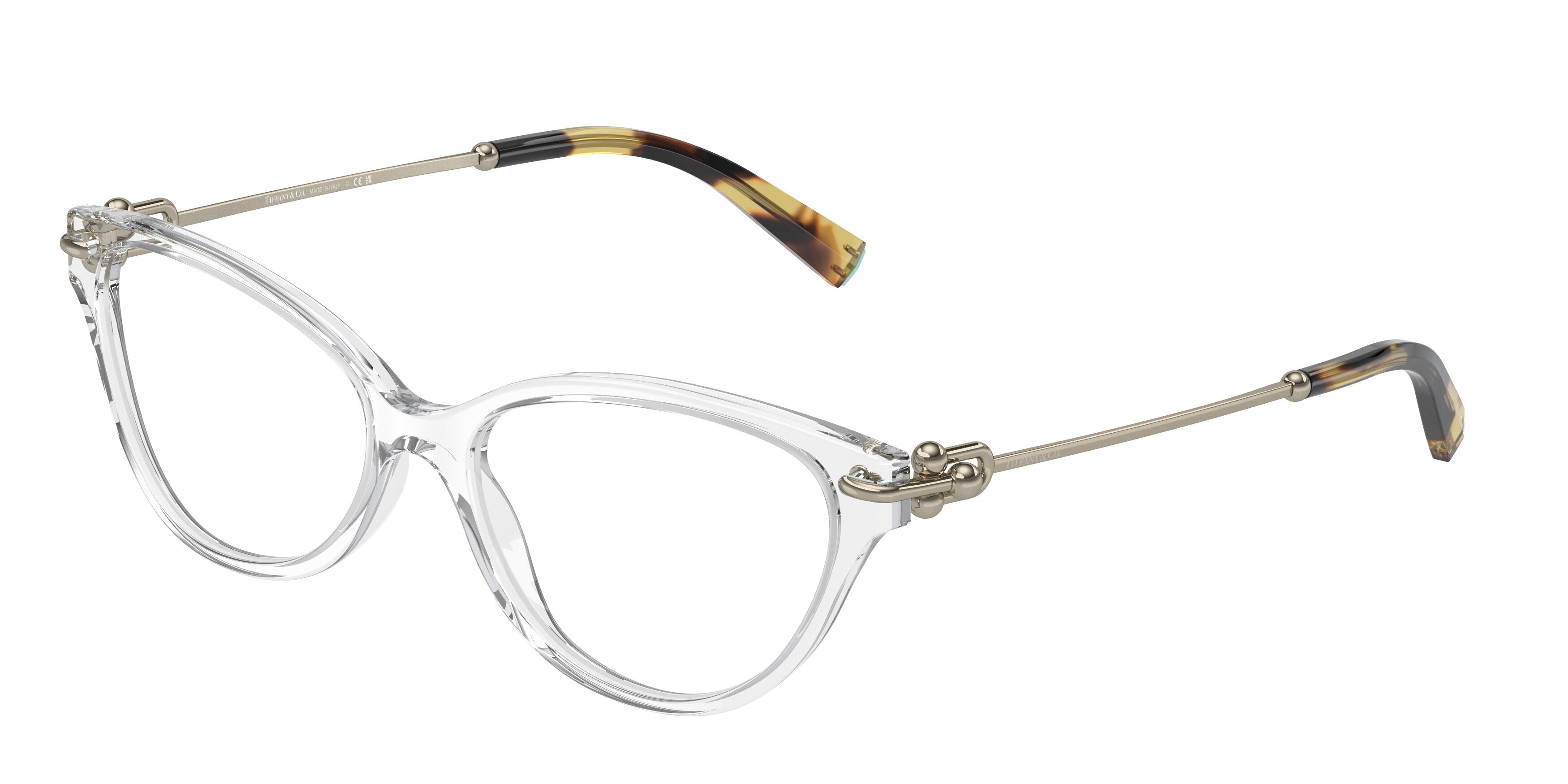 Tiffany TF2231F Cat Eye Eyeglasses 8047-Crystal 54-140-16 - Color Map Transparent