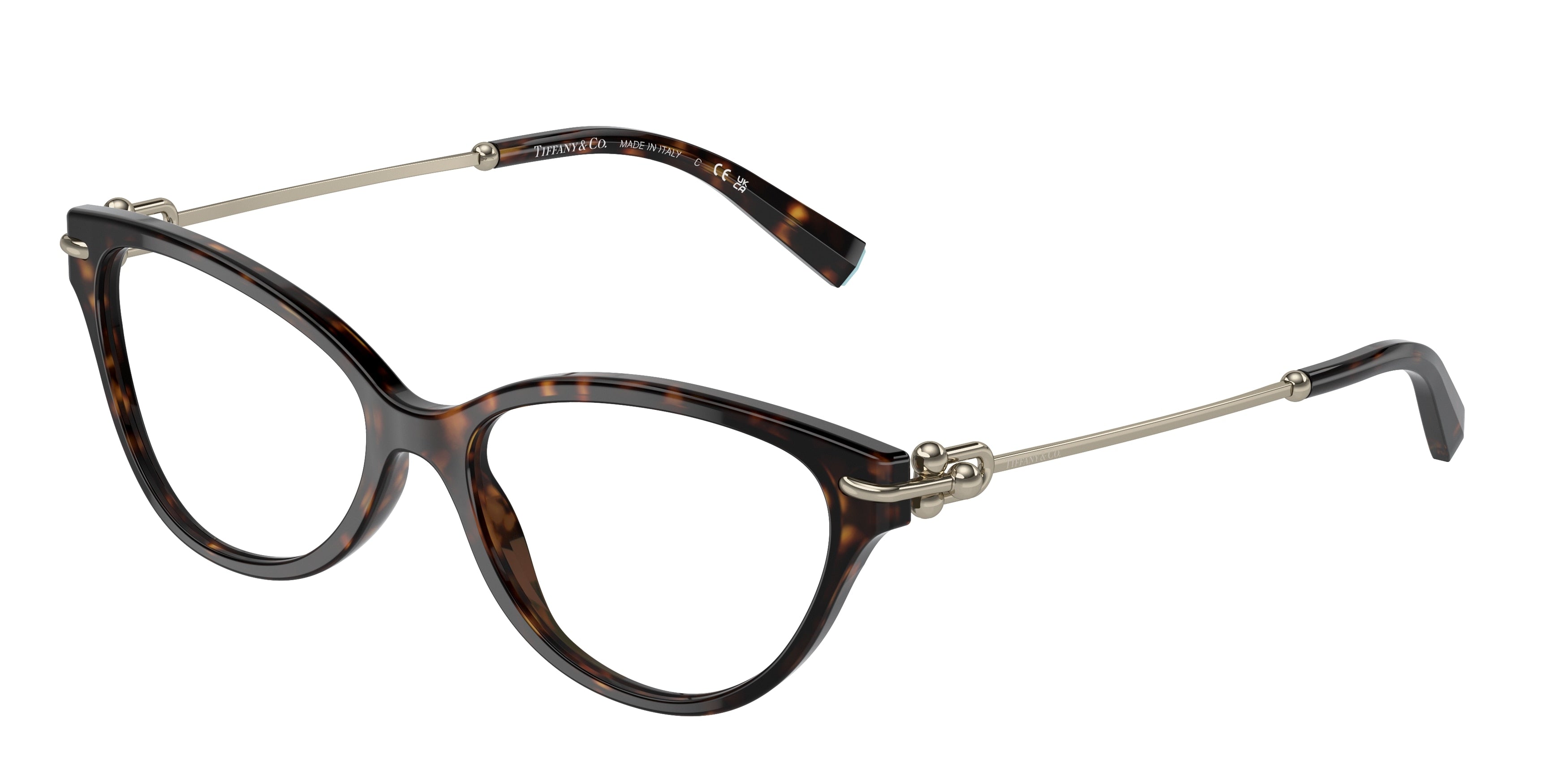 Tiffany TF2231 Cat Eye Eyeglasses 8015-Havana 54-140-16 - Color Map Tortoise