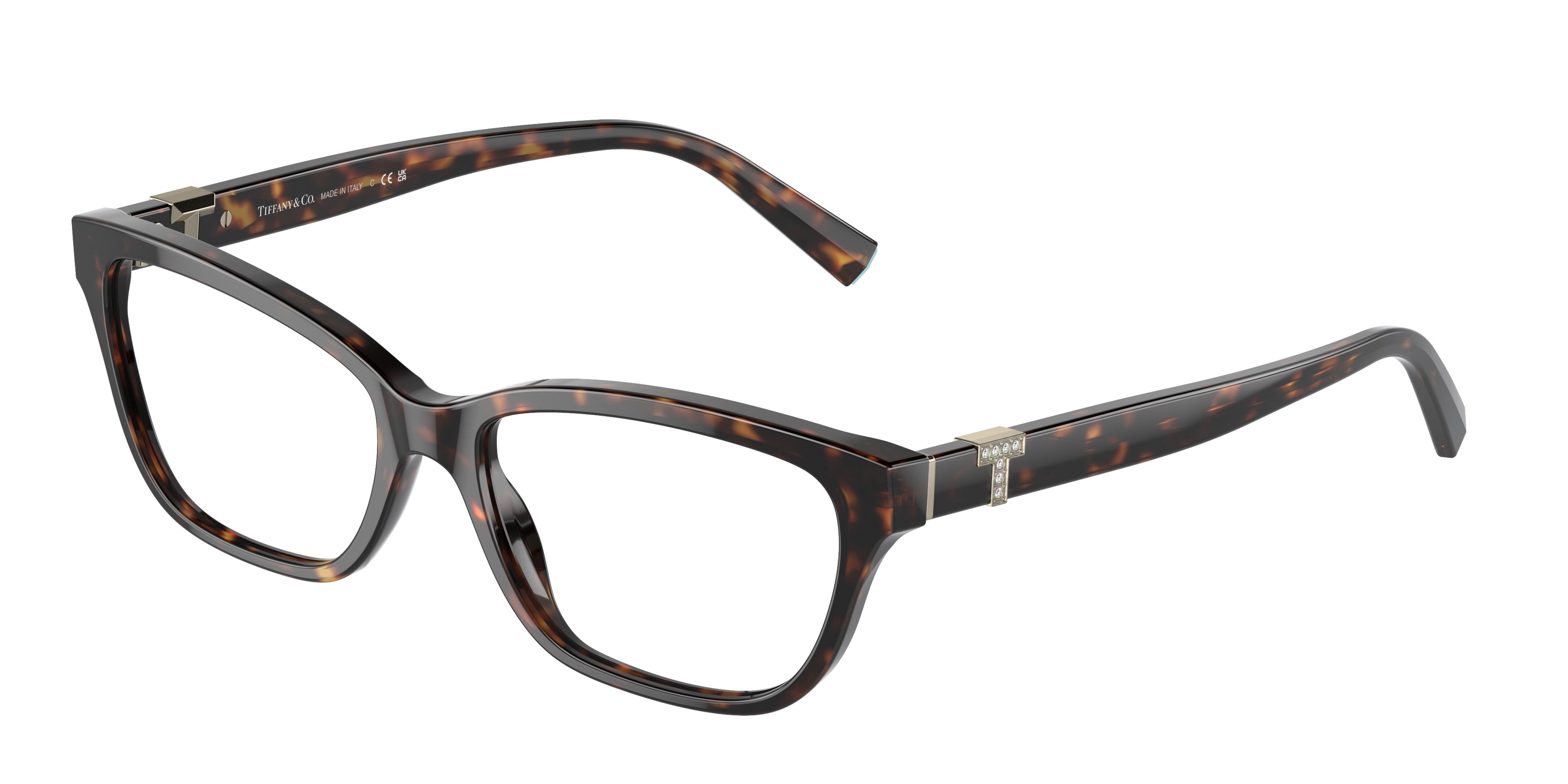 Tiffany TF2233BF Pillow Eyeglasses 8015-Havana 52-140-16 - Color Map Tortoise