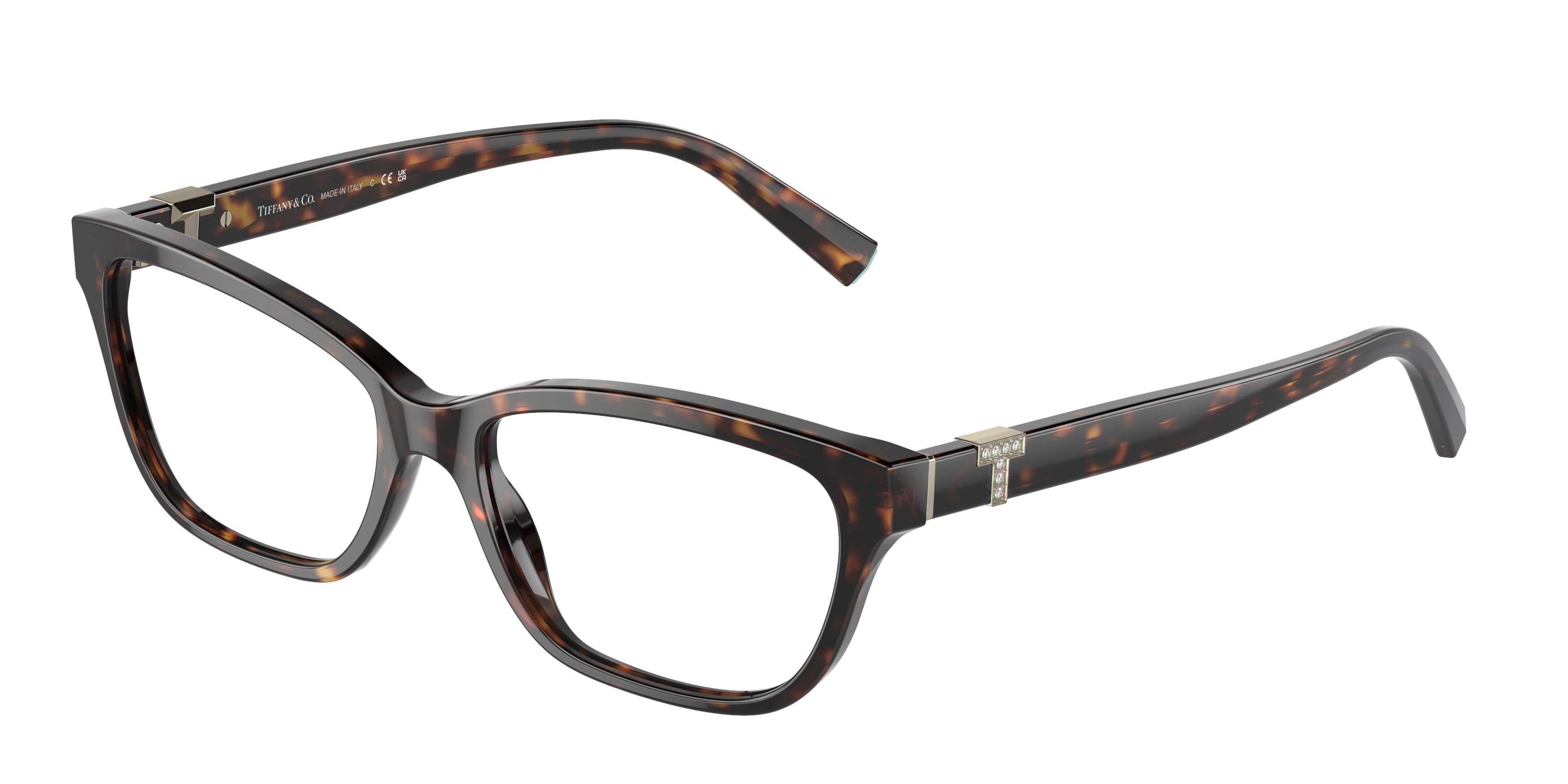 Tiffany TF2233B Pillow Eyeglasses 8015-Havana 54-140-16 - Color Map Tortoise