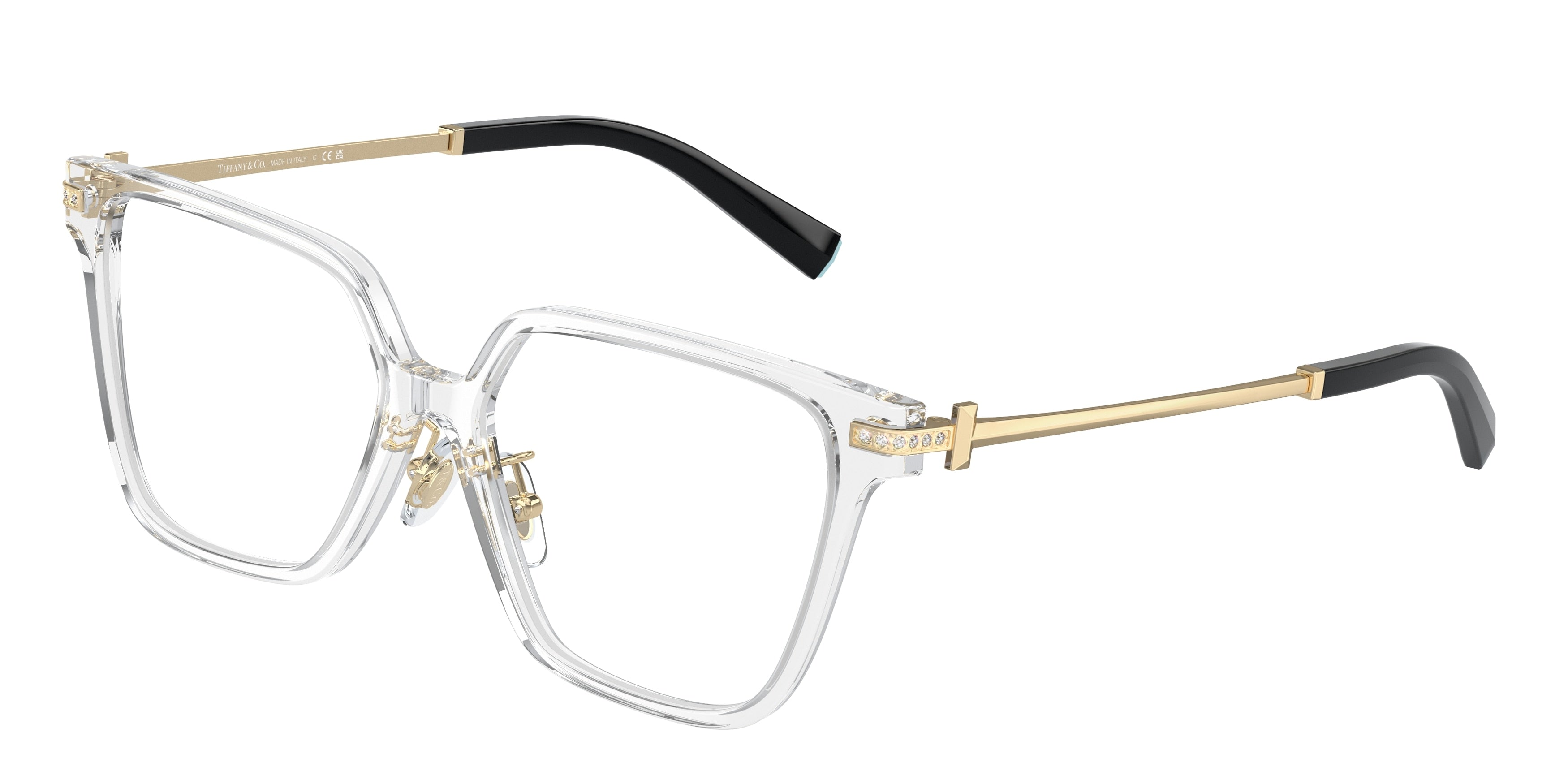 Tiffany TF2234BF Square Eyeglasses  8047-Crystal 54-140-15 - Color Map Transparent