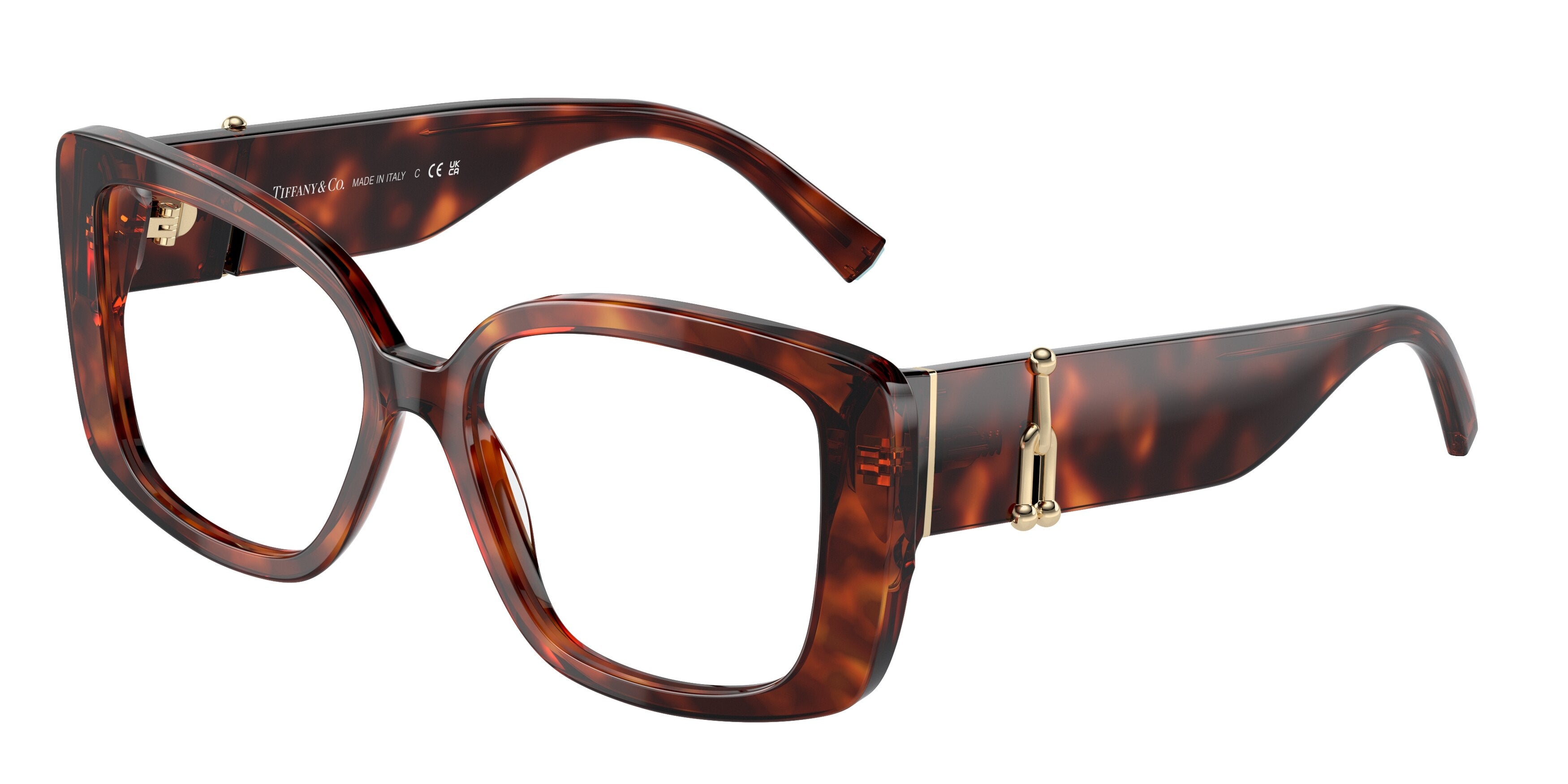 Tiffany TF2235F Square Eyeglasses  8002-Havana 53-140-16 - Color Map Tortoise