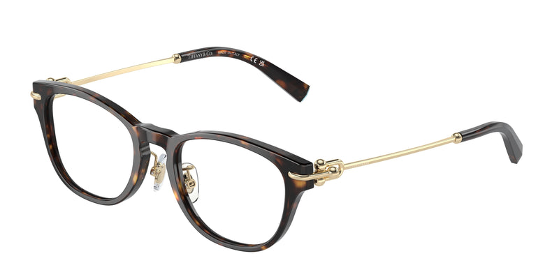 Tiffany TF2237D Pillow Eyeglasses 8015-Havana 48-140-18 - Color Map Tortoise