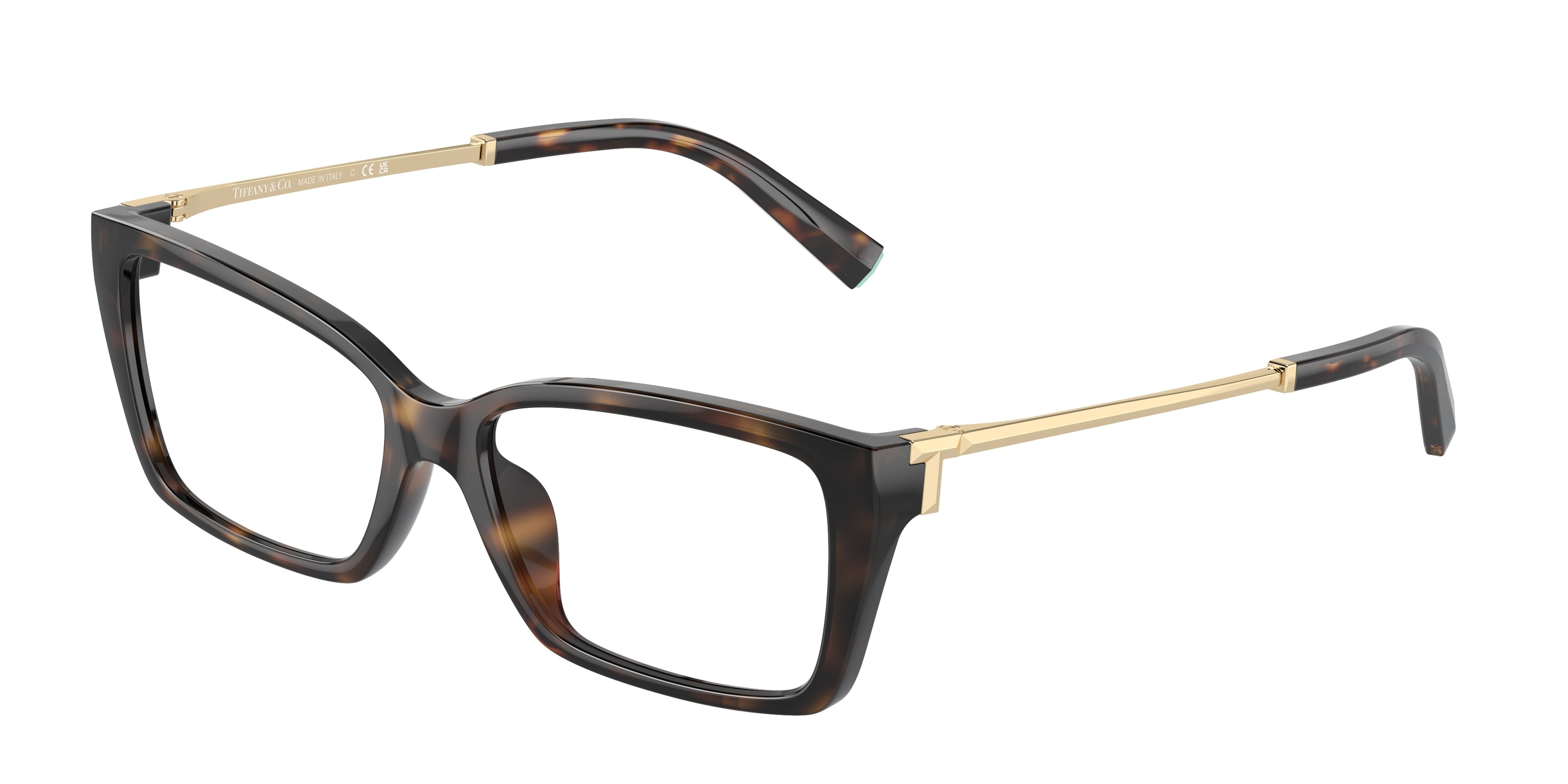 Tiffany TF2239U Rectangle Eyeglasses 8015-Havana 54-135-15 - Color Map Tortoise