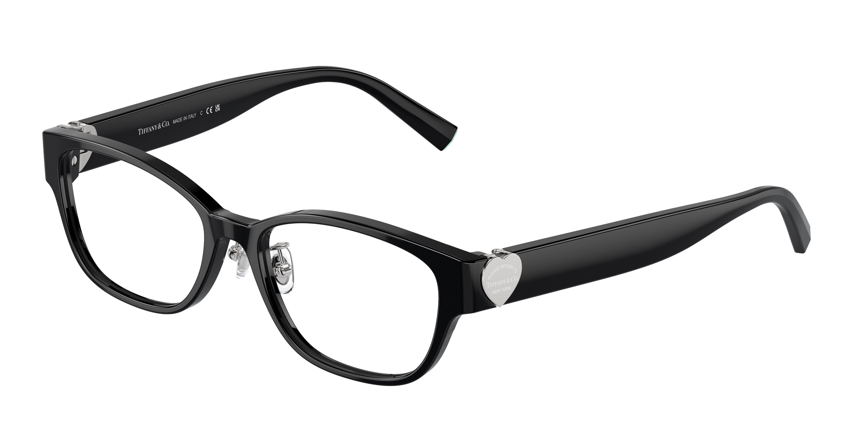 Tiffany TF2243D Pillow Eyeglasses 8001-Black 51-140-16 - Color Map Black