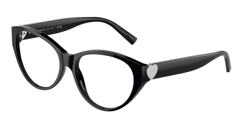 Tiffany TF2244 Phantos Eyeglasses 8001-Black 55-140-16 - Color Map Black