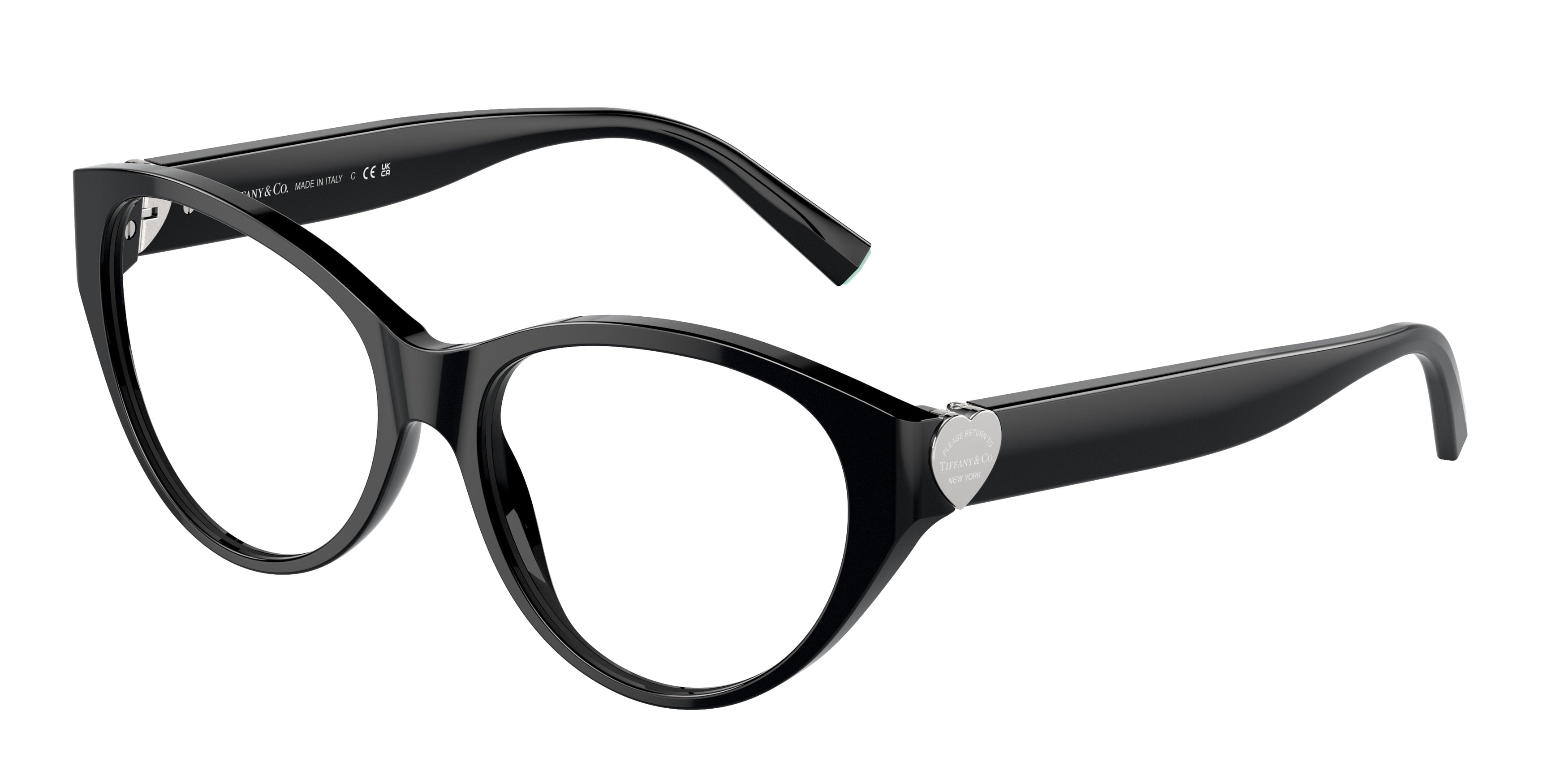 Tiffany TF2244 Phantos Eyeglasses 8001-Black 55-140-16 - Color Map Black