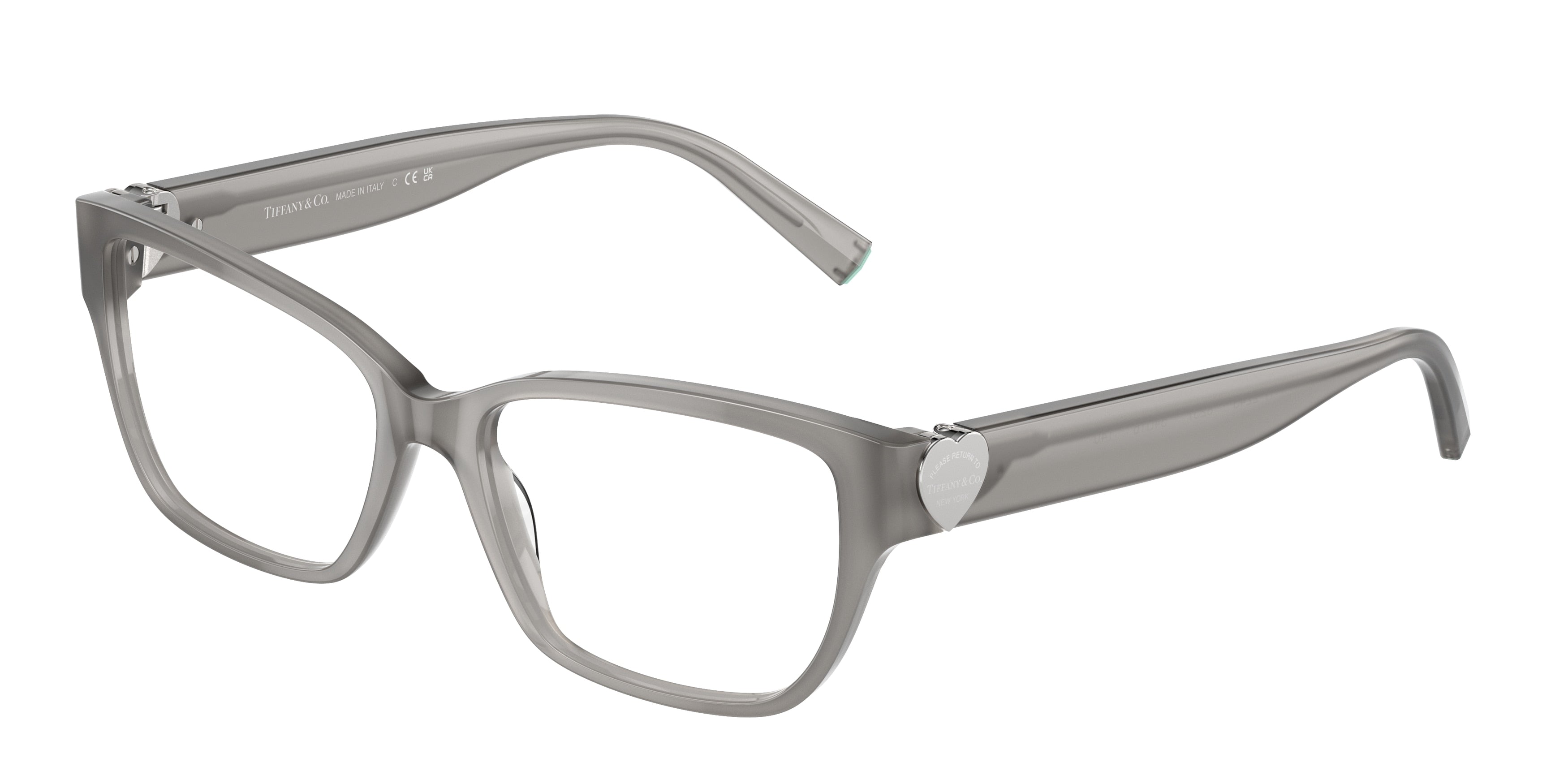 Tiffany TF2245 Rectangle Eyeglasses 8257-Opal Grey 54-140-16 - Color Map Grey