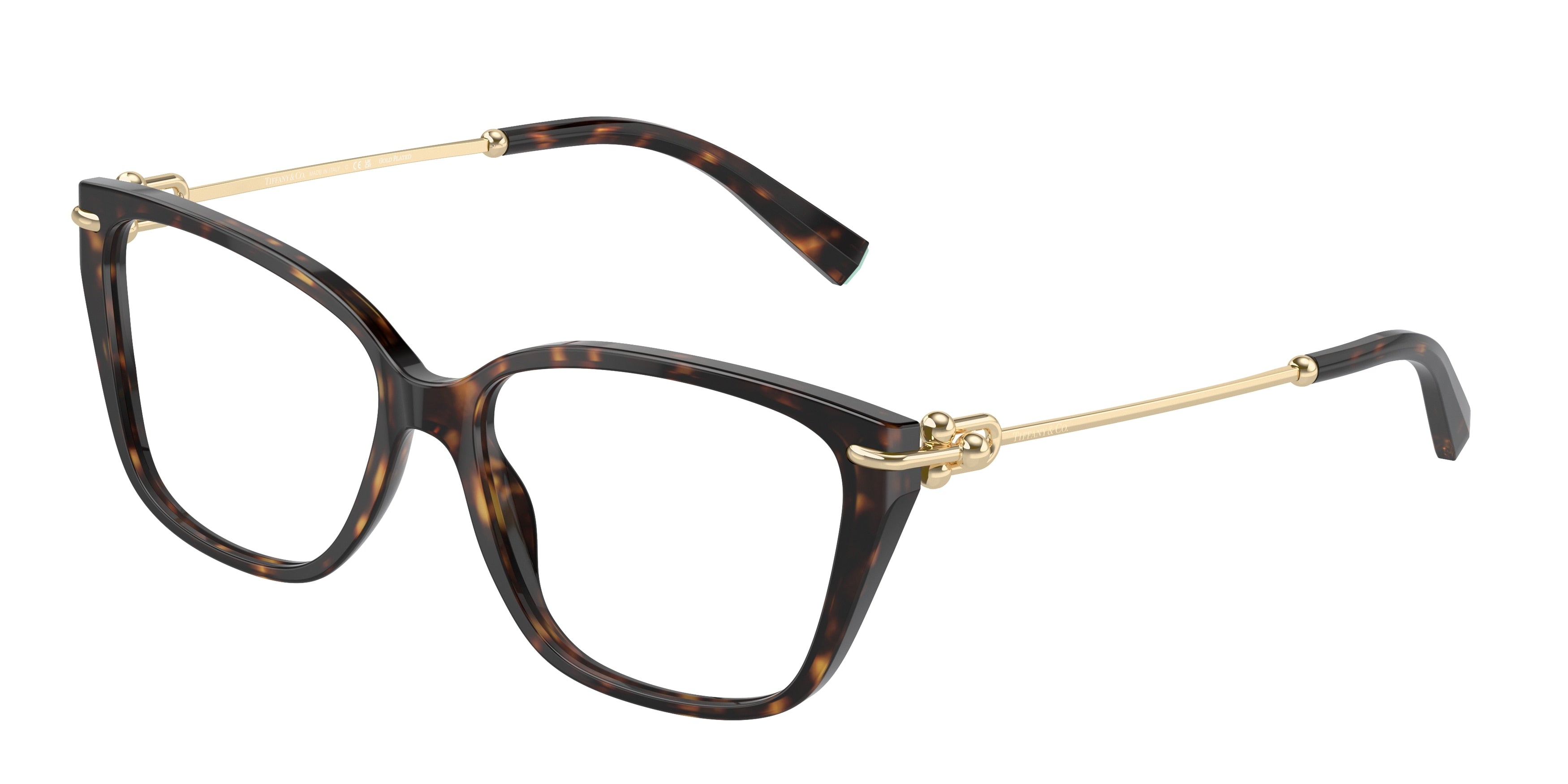 Tiffany TF2248K Pillow Eyeglasses 8404-Havana 55-140-15 - Color Map Tortoise