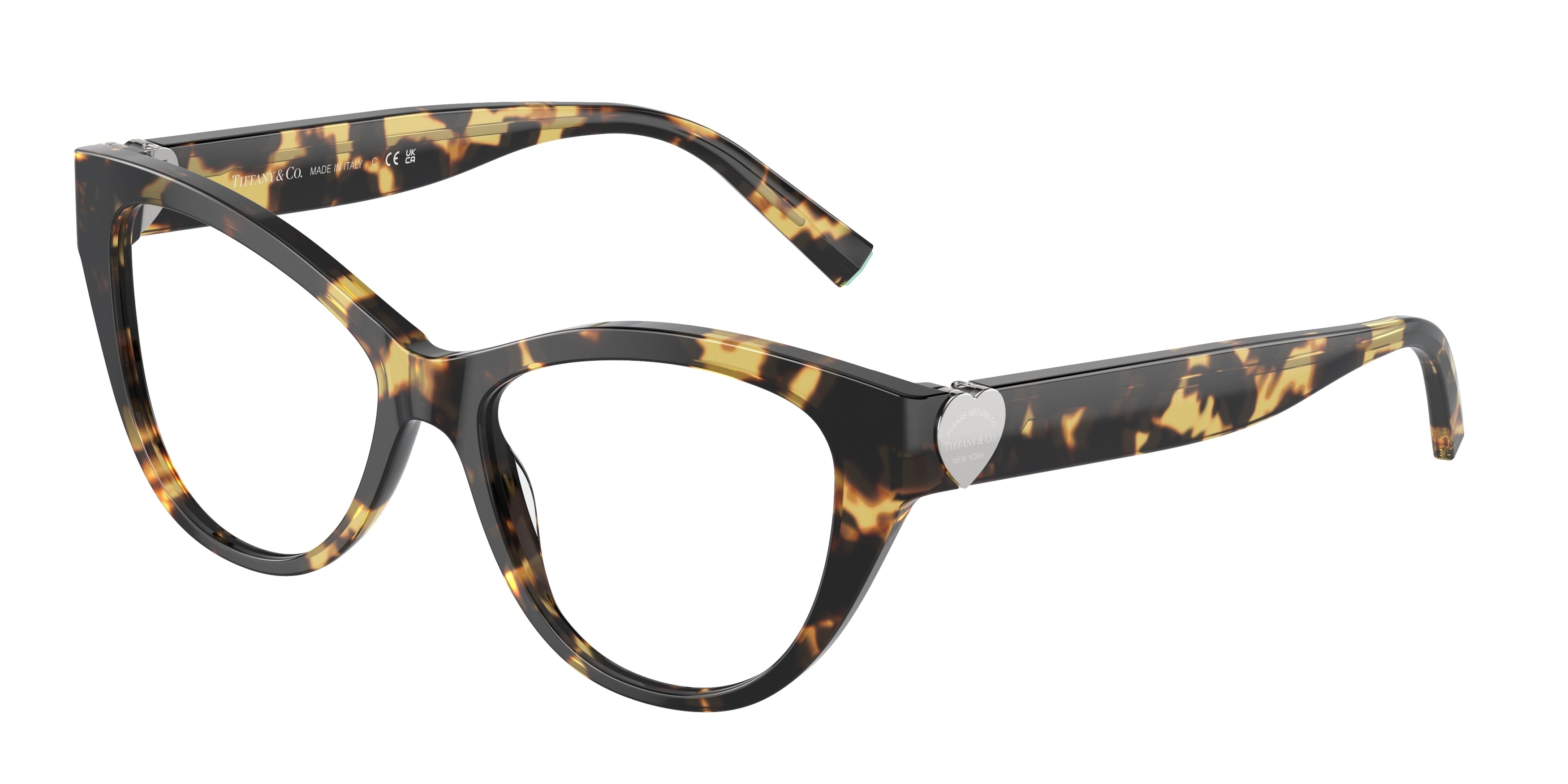 Tiffany TF2251F Cat Eye Eyeglasses 8064-Havana 51-140-16 - Color Map Tortoise