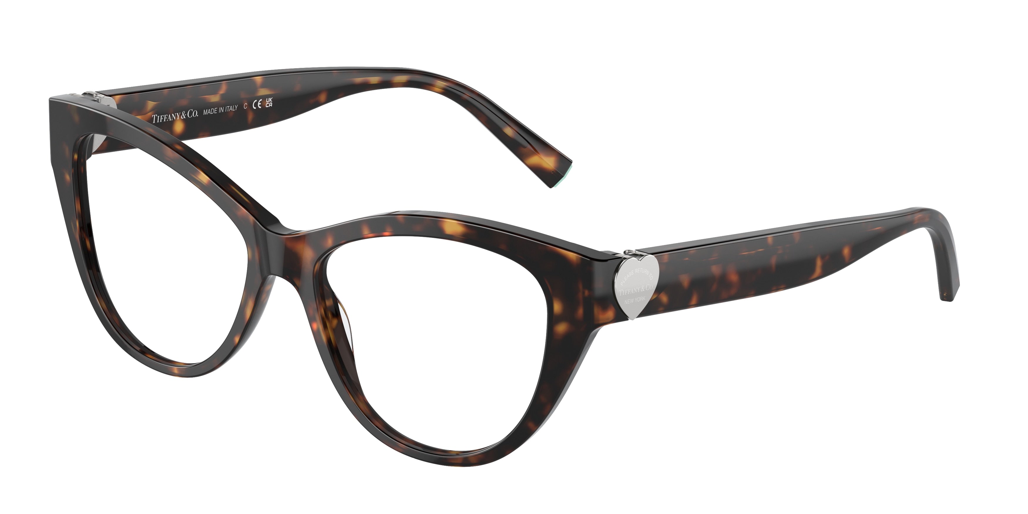 Tiffany TF2251 Cat Eye Eyeglasses 8015-Havana 53-140-16 - Color Map Tortoise