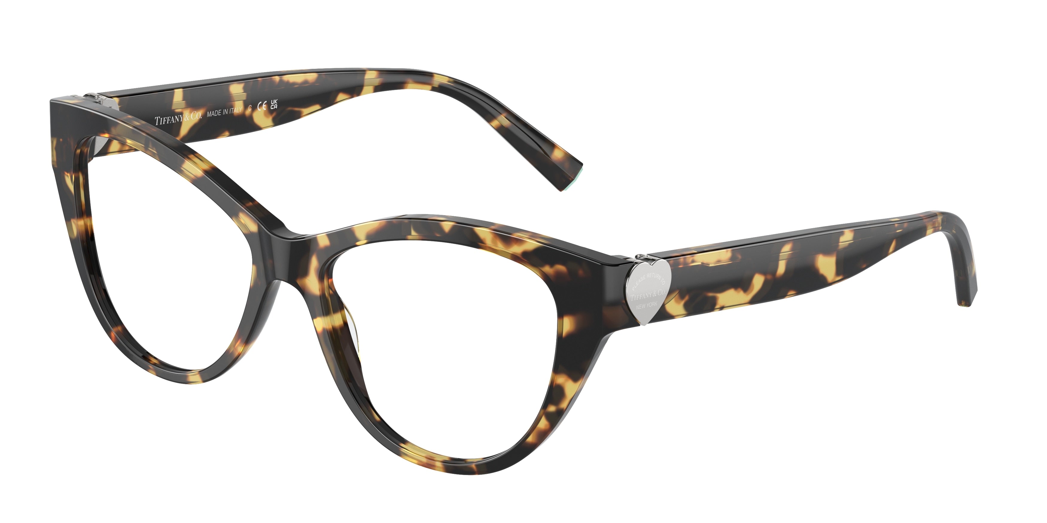 Tiffany TF2251 Cat Eye Eyeglasses 8064-Havana 53-140-16 - Color Map Tortoise