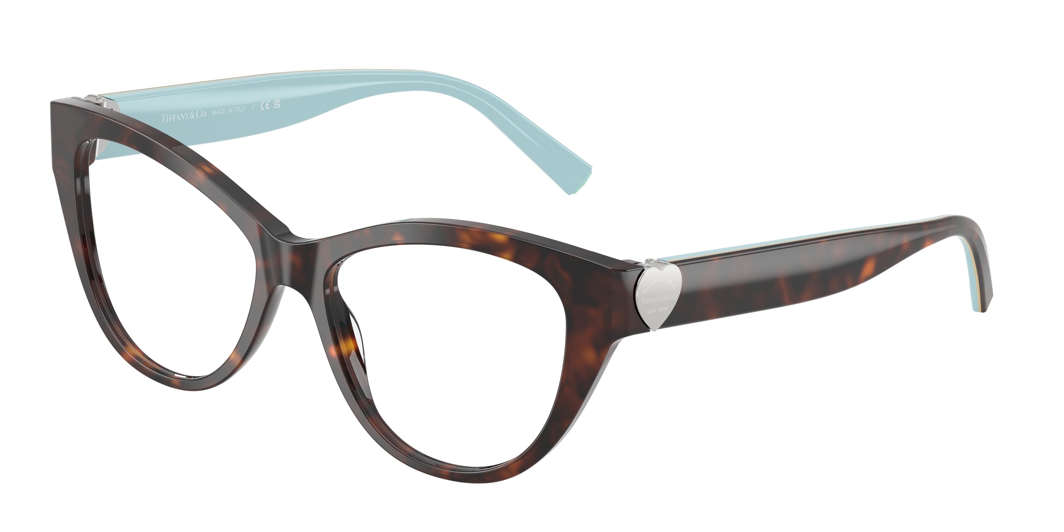 Tiffany TF2251 Cat Eye Eyeglasses 8363-Havana 53-140-16 - Color Map Tortoise