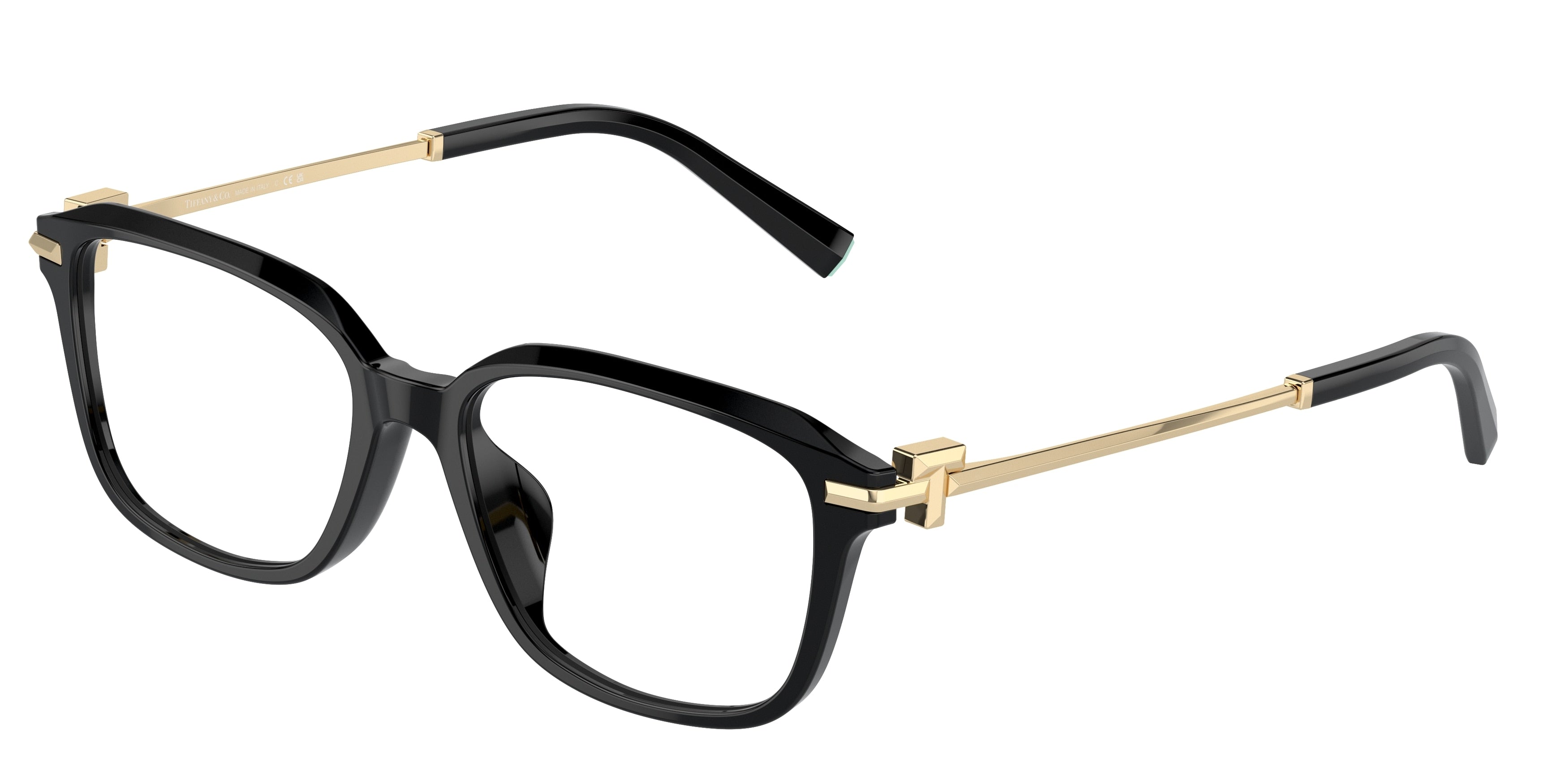Tiffany TF2253D Pillow Eyeglasses 8001-Black 54-145-17 - Color Map Black