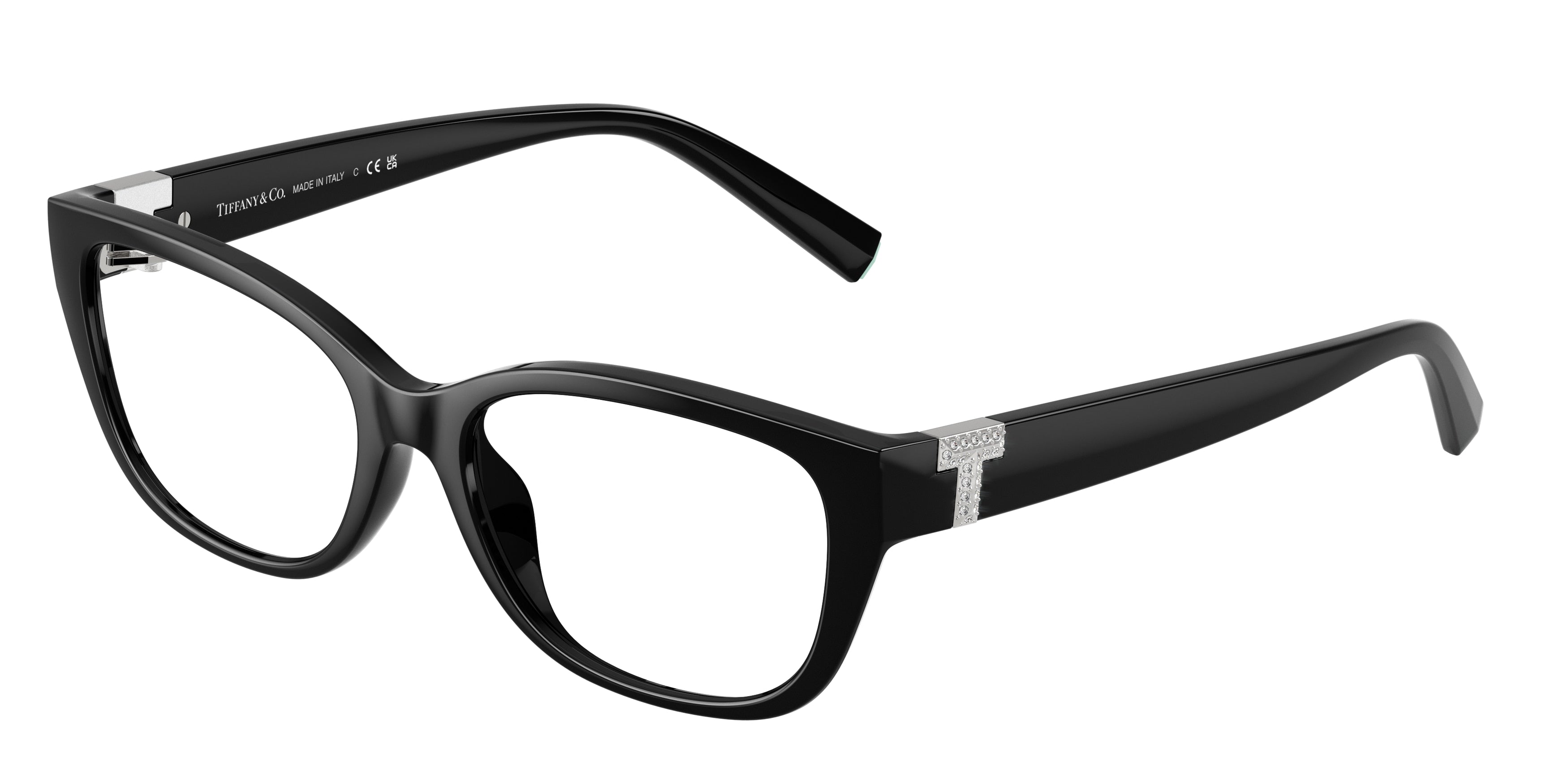 Tiffany TF2254BU Pillow Eyeglasses 8001-Black 54-140-17 - Color Map Black