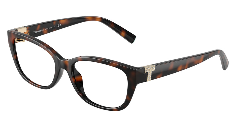 Tiffany TF2254BU Pillow Eyeglasses 8015-Havana 54-140-17 - Color Map Tortoise