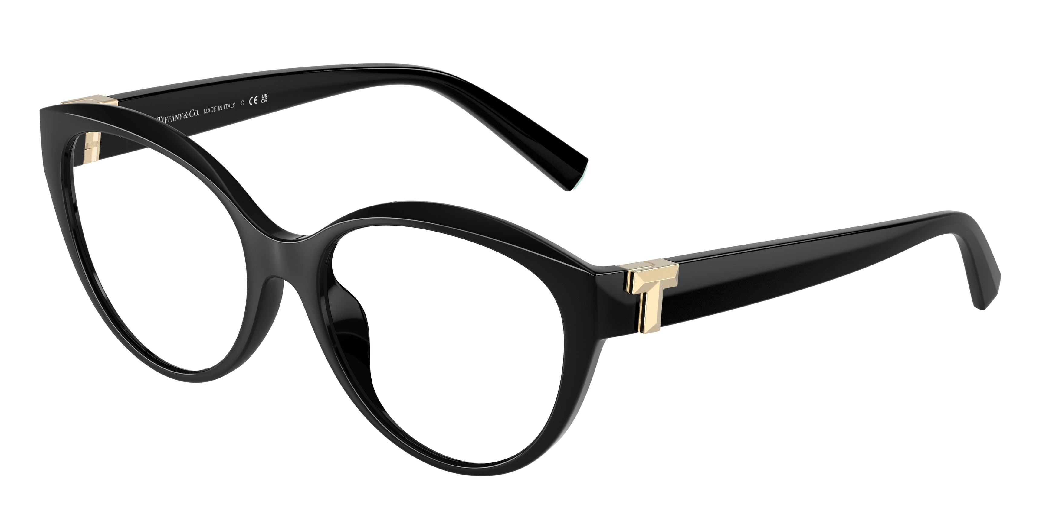 Tiffany TF2255U Cat Eye Eyeglasses 8361-Black 54-140-17 - Color Map Black