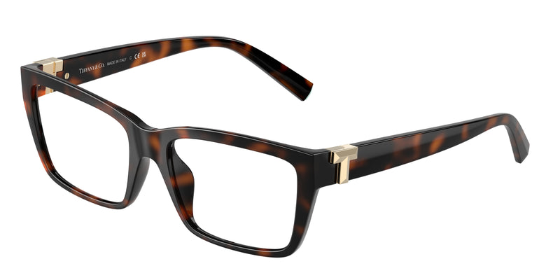 Tiffany TF2256U Pillow Eyeglasses 8015-Havana 54-140-17 - Color Map Tortoise