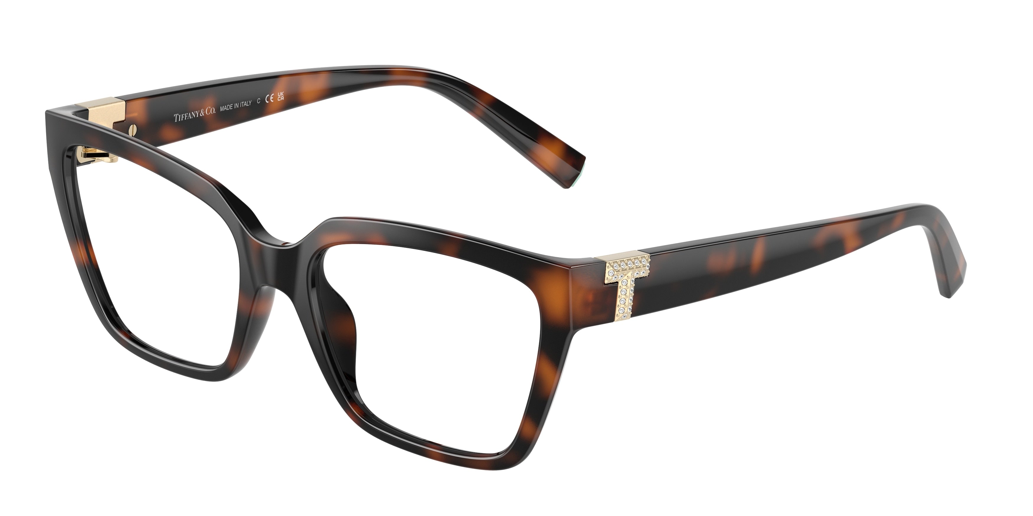 Tiffany TF2257BU Square Eyeglasses 8015-Havana 54-140-17 - Color Map Tortoise