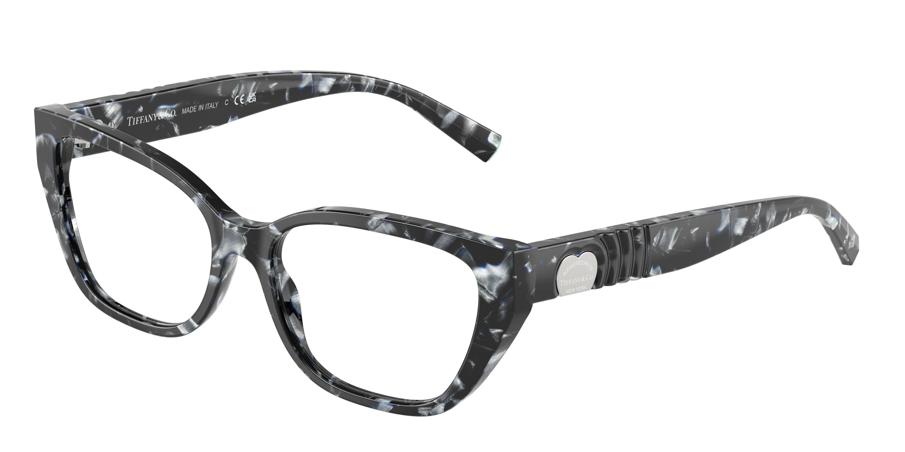 Tiffany TF2259 Cat Eye Eyeglasses 8428-Havana Madreperla 54-140-16 - Color Map Tortoise