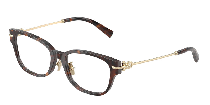 Tiffany TF2262F Pillow Eyeglasses 8015-Havana 52-140-17 - Color Map Tortoise