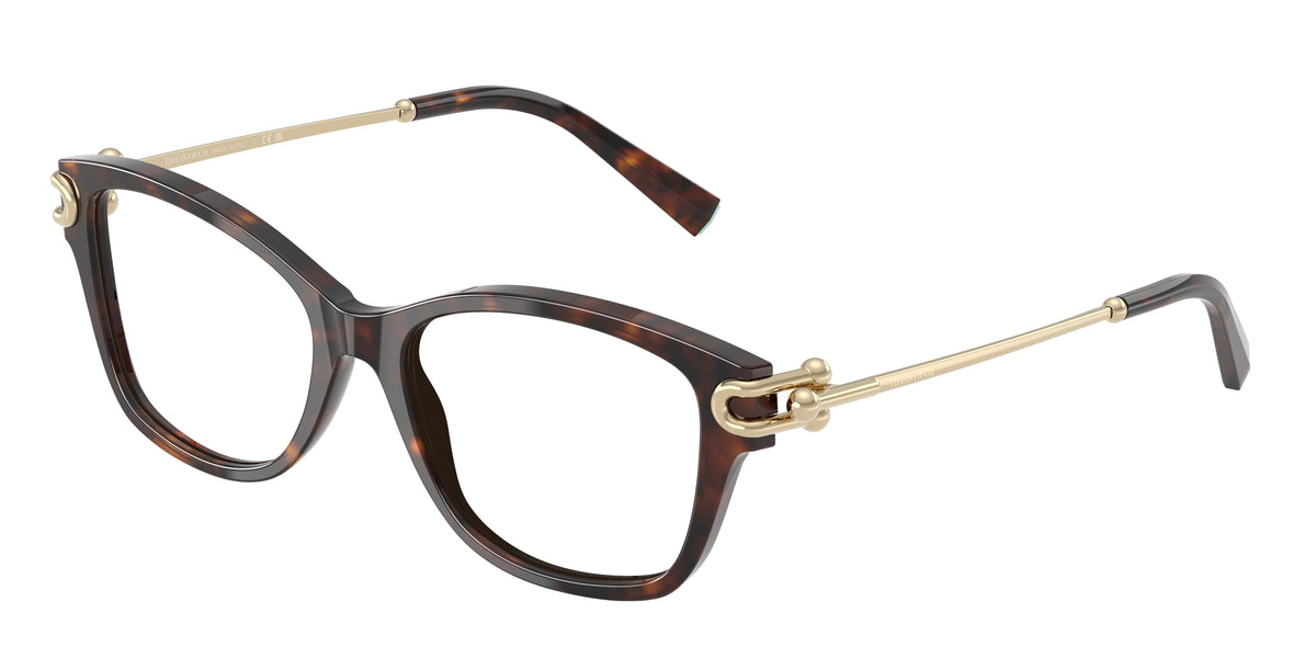 Tiffany TF2266 Butterfly Eyeglasses 8015-Havana 53-140-17 - Color Map Tortoise