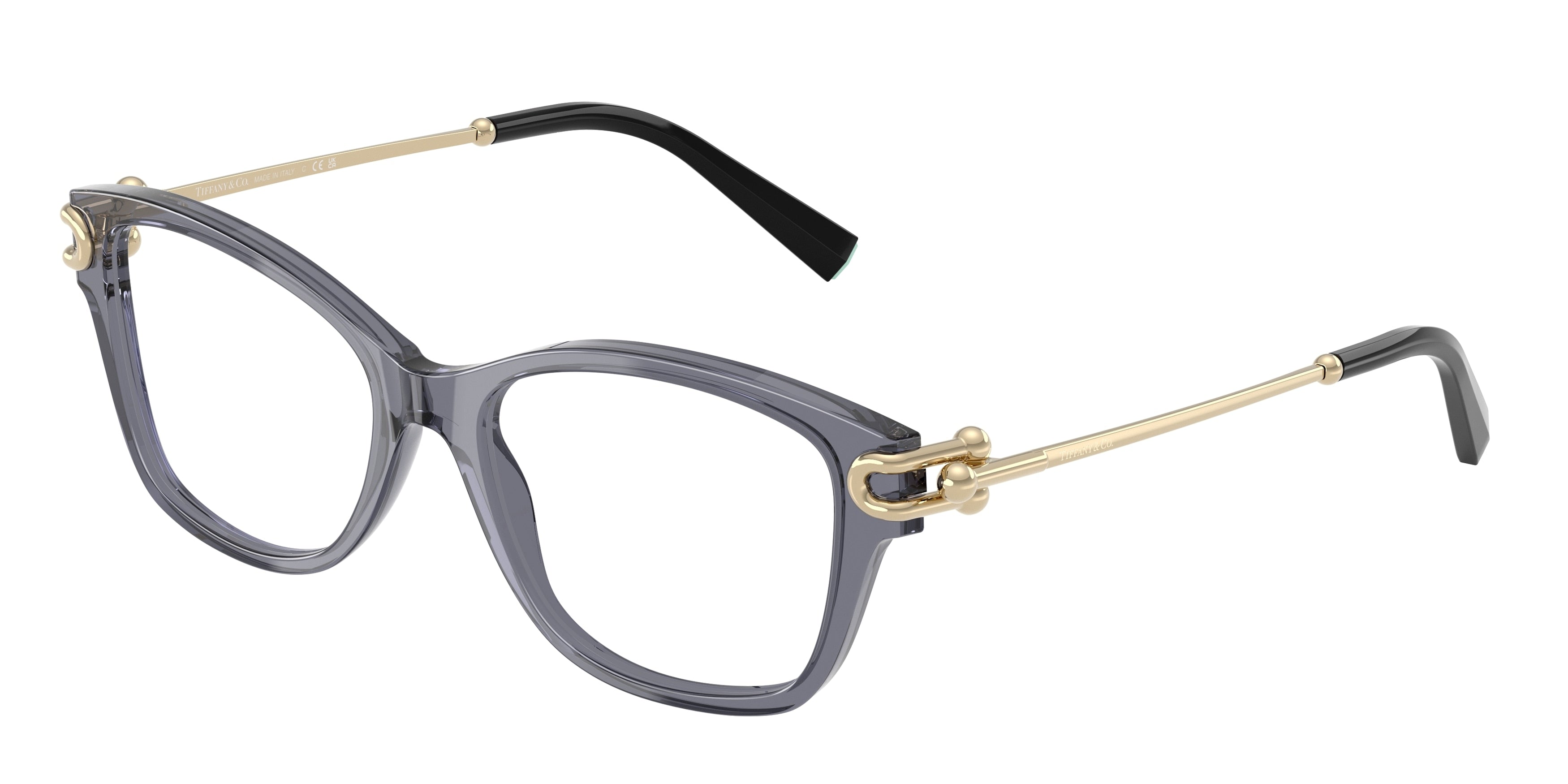 Tiffany TF2266 Butterfly Eyeglasses 8405-Crystal Dark Violet 53-140-17 - Color Map Violet