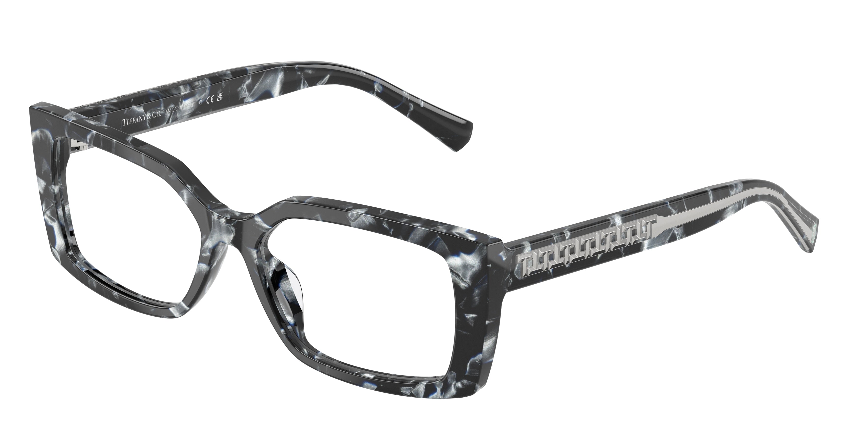 Tiffany TF2269U Rectangle Eyeglasses  8428-Havana Madreperla 54-140-16 - Color Map Tortoise
