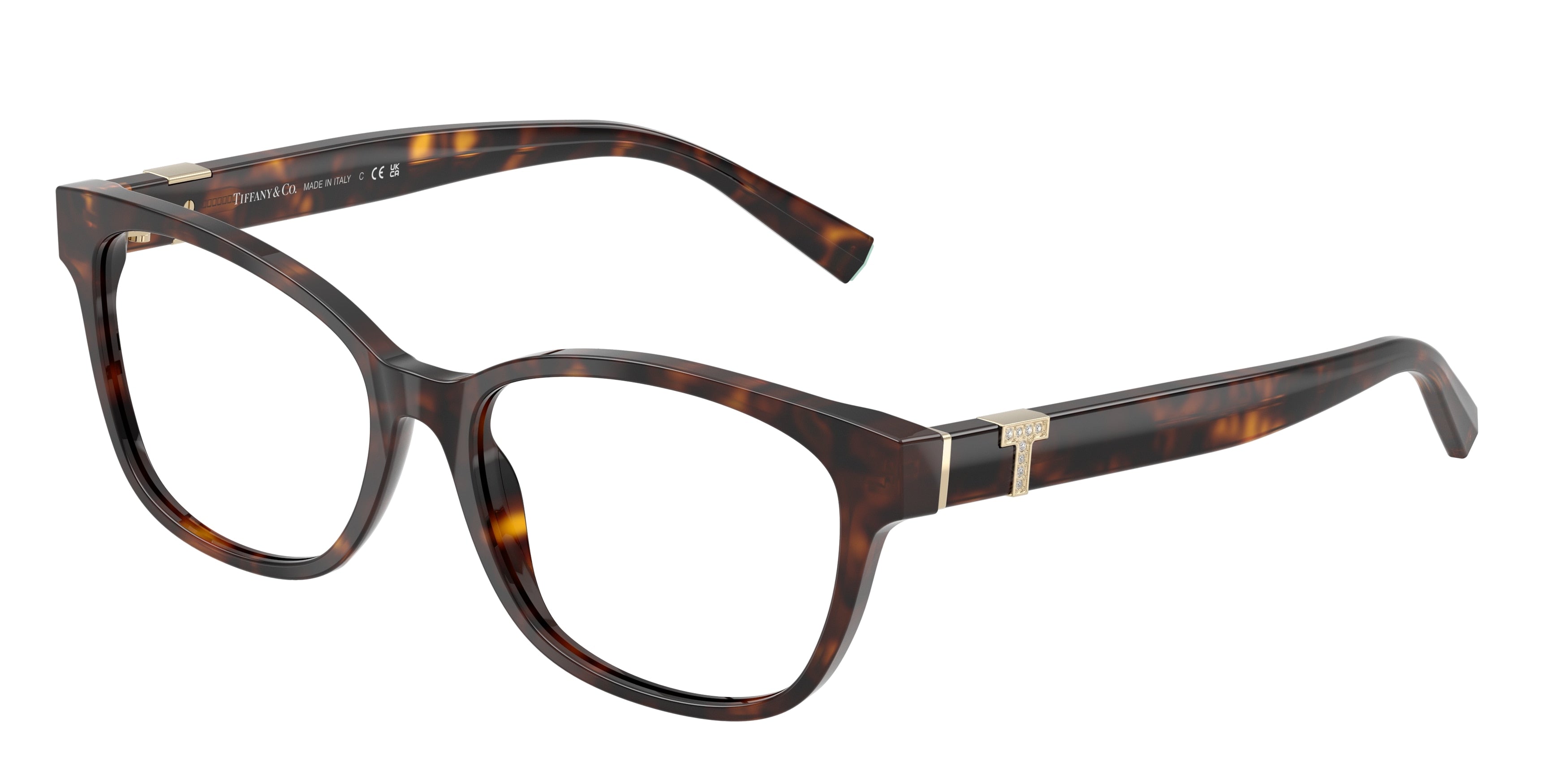 Tiffany TF2270BF Pillow Eyeglasses 8015-Havana 53-140-16 - Color Map Tortoise