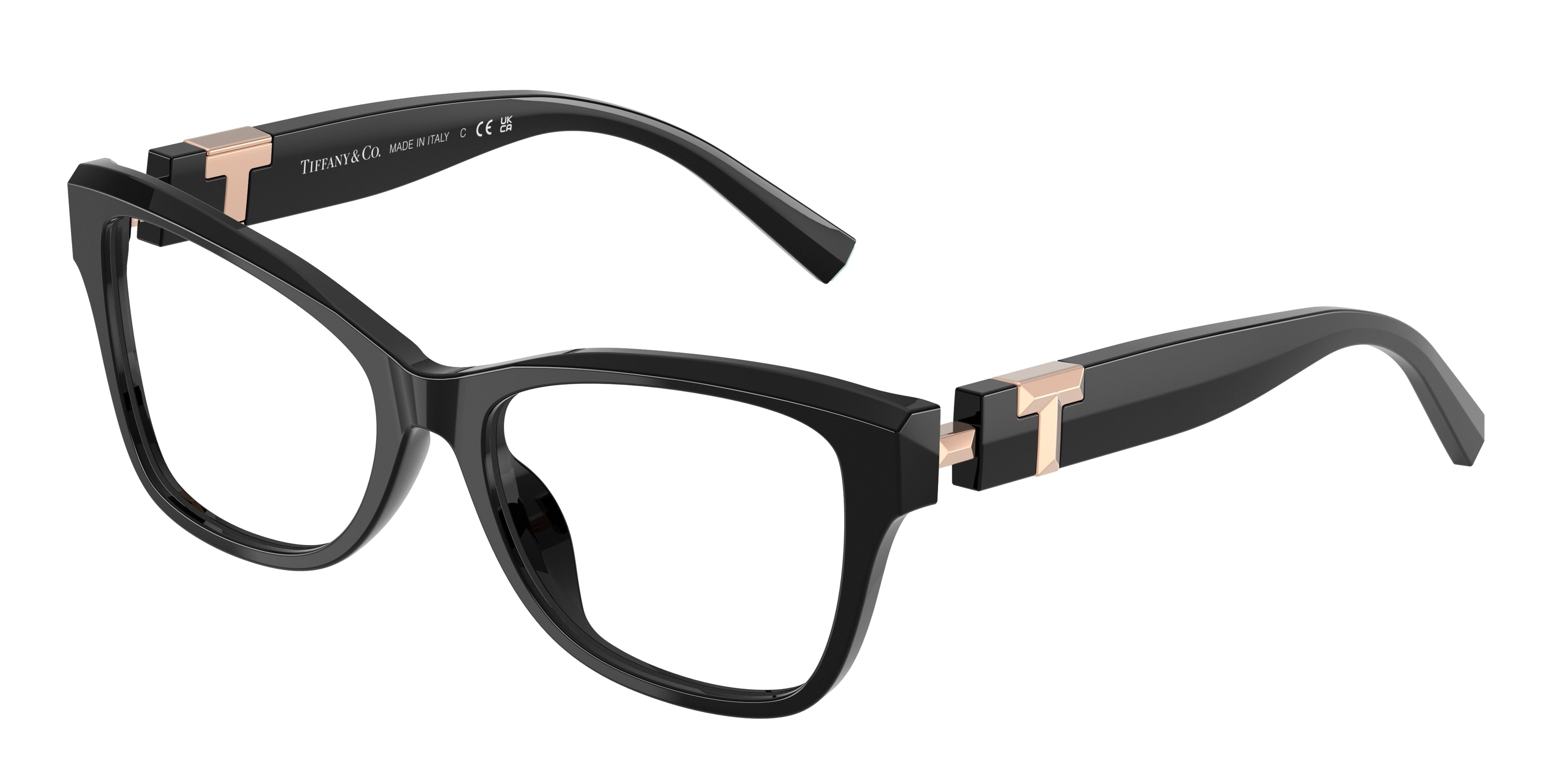 Tiffany TF2272U Butterfly Eyeglasses 8420-Black 54-140-17 - Color Map Black