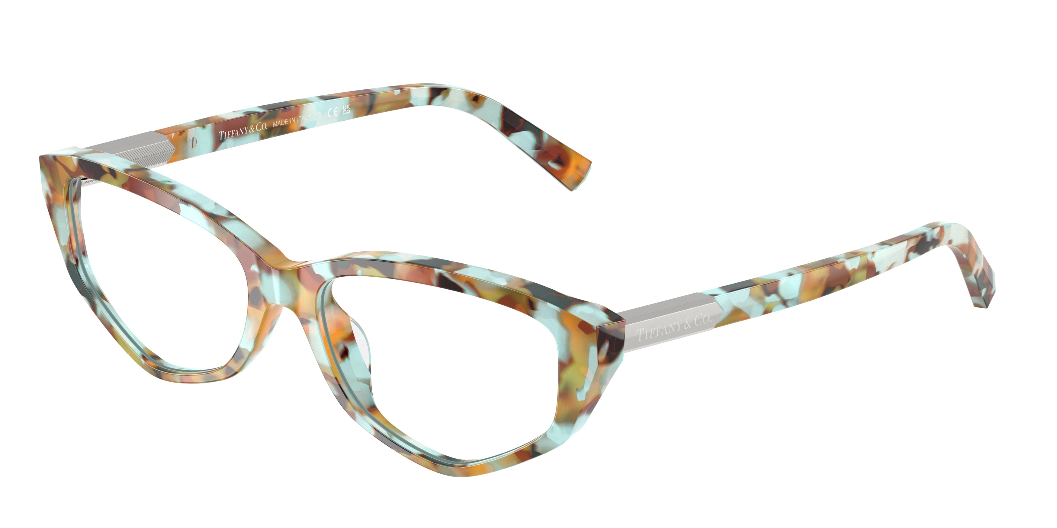 Tiffany TF2276 Irregular Eyeglasses  8441-Blonde Tiffany Havana 54-140-16 - Color Map Tortoise