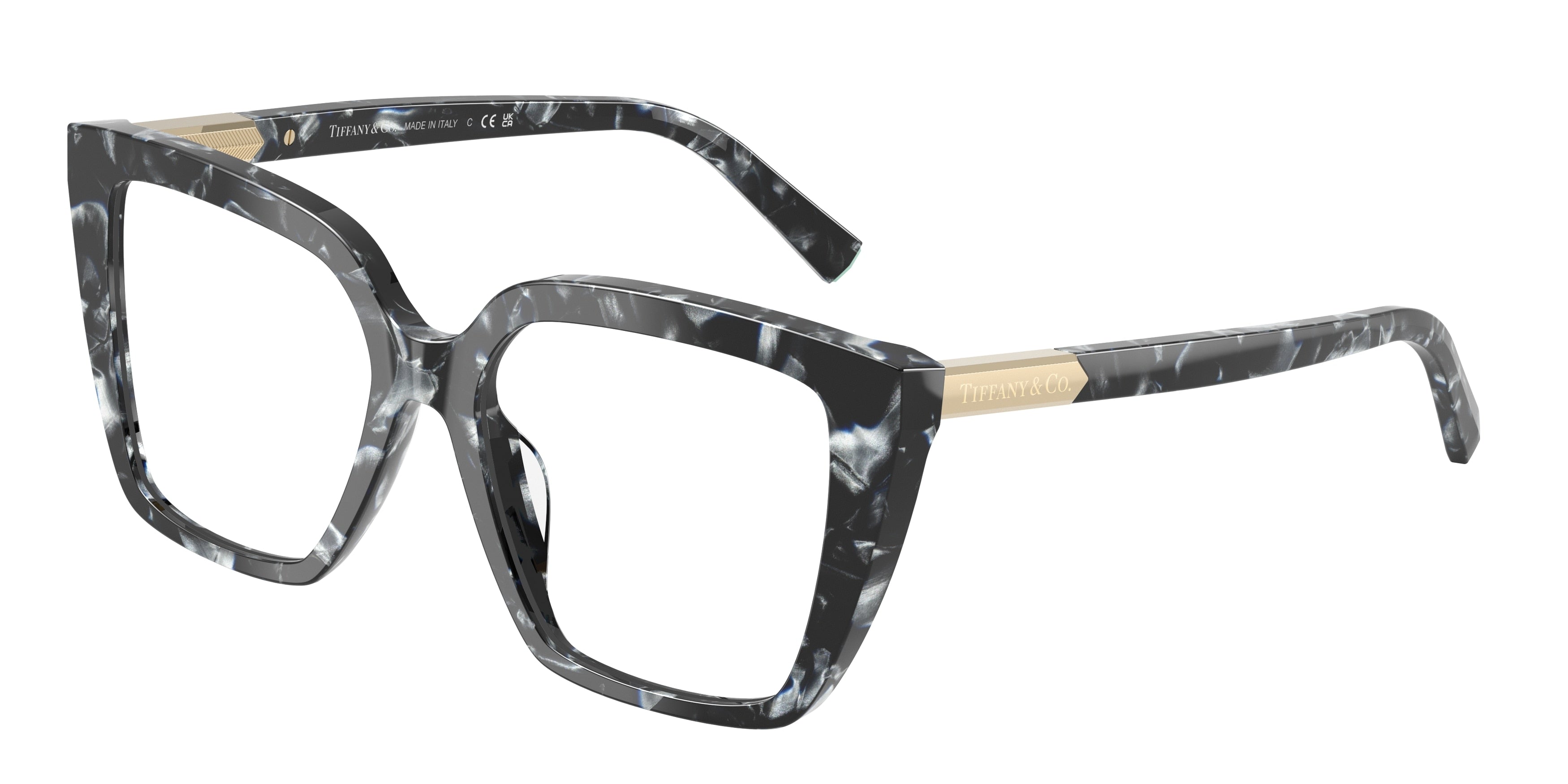 Tiffany TF2278 Square Eyeglasses  8428-Havana Madreperla 53-140-16 - Color Map Tortoise