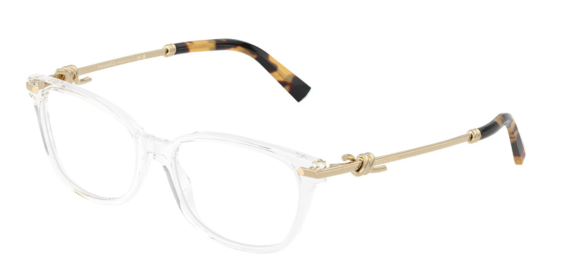 Tiffany TF2281 Pillow Eyeglasses 8047-Clear 53-140-16 - Color Map Transparent