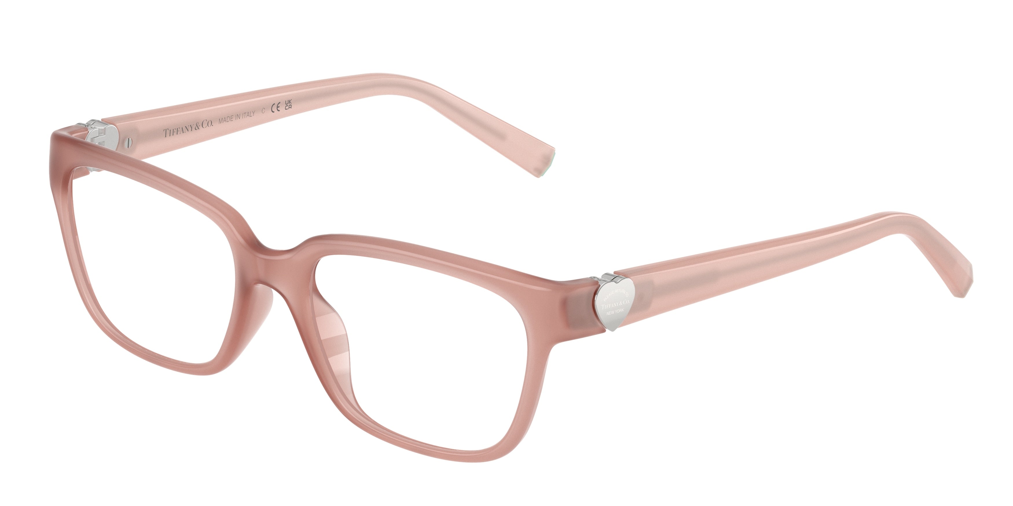 Tiffany TF2286D Pillow Eyeglasses 8448-Opal Pink 52-140-17 - Color Map Pink