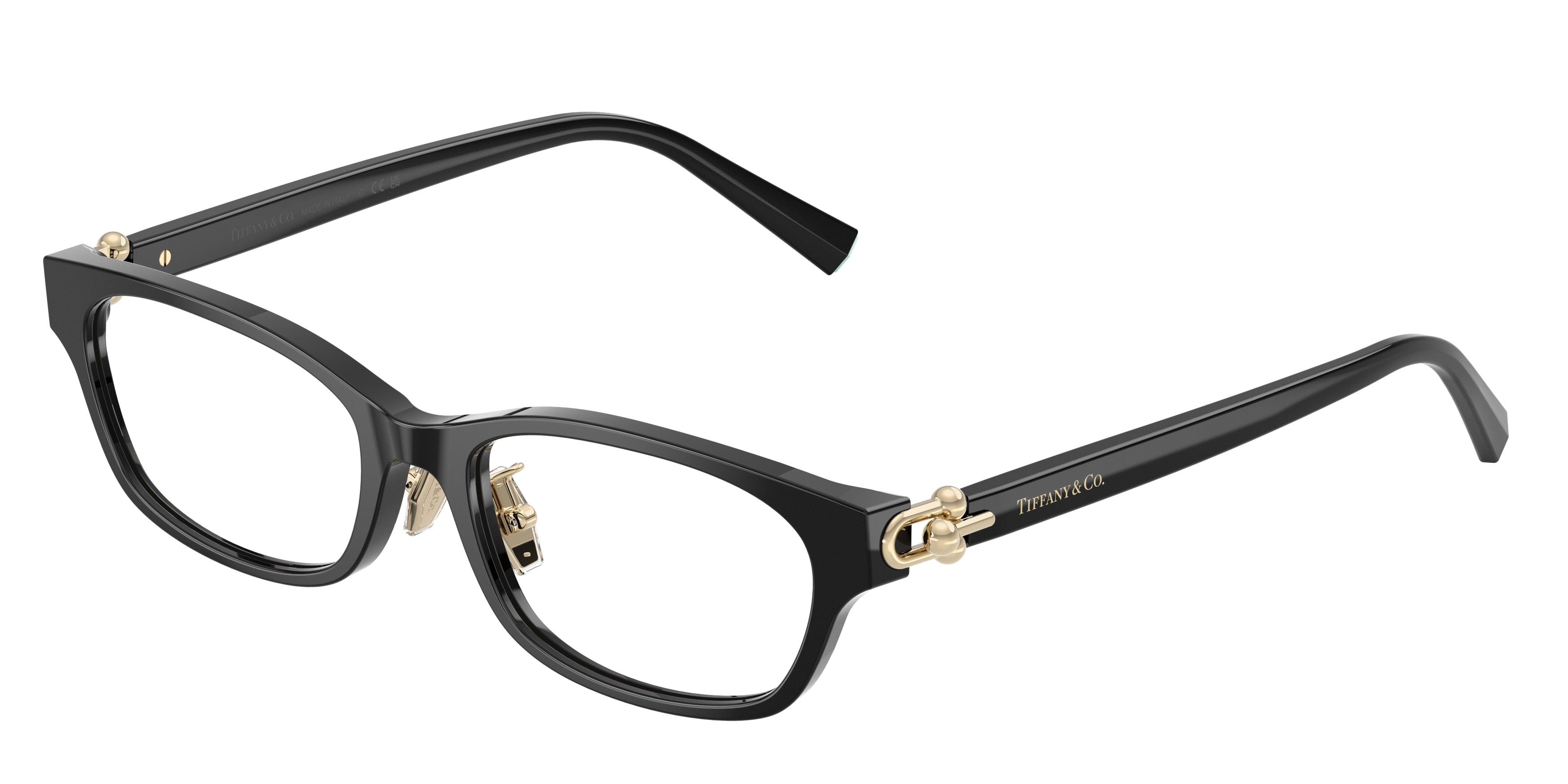 Tiffany TF2291D Pillow Eyeglasses 8001-Black 53-140-17 - Color Map Black