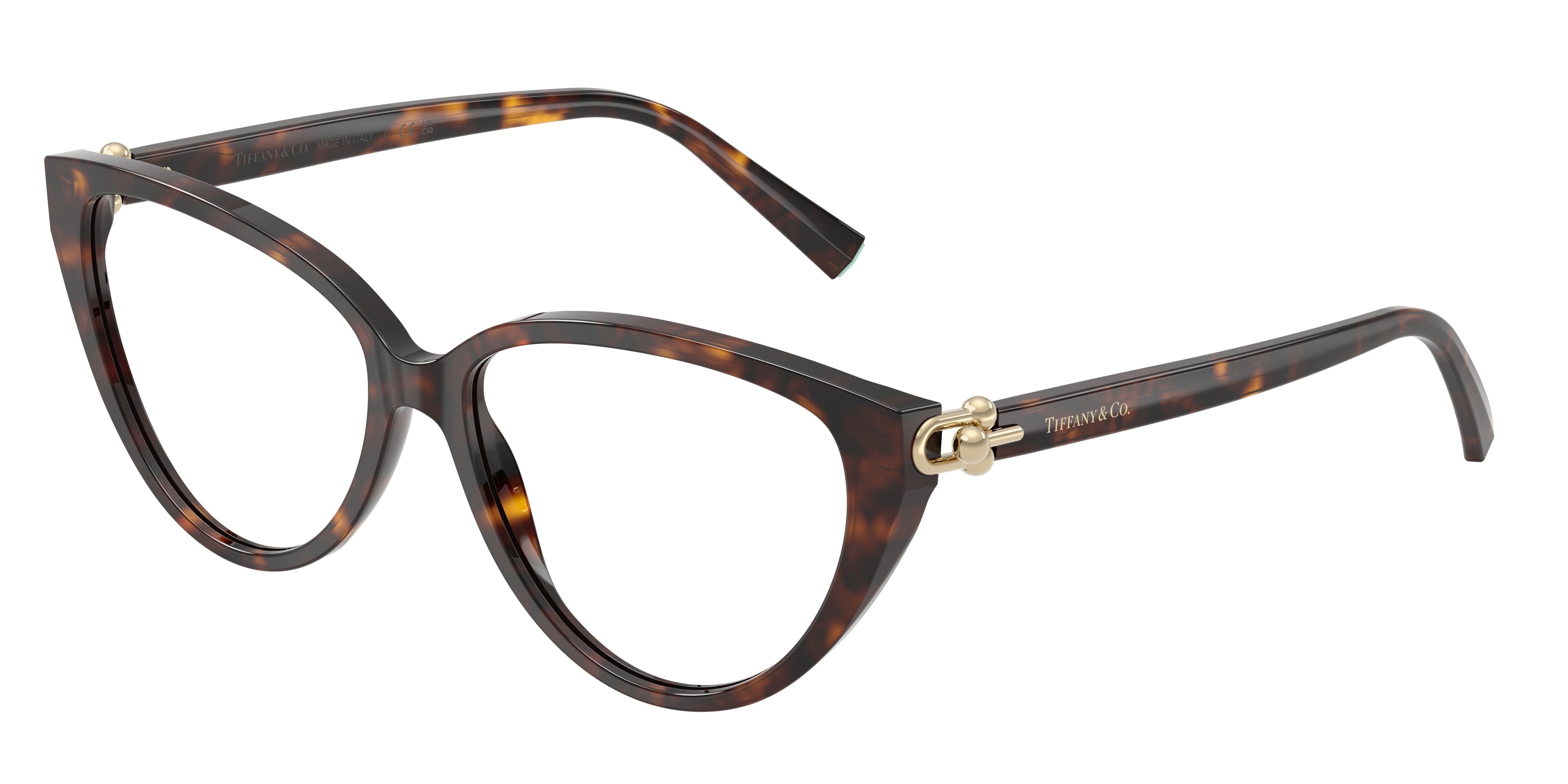 Tiffany TF2292F Cat Eye Eyeglasses 8015-Havana 55-140-15 - Color Map Tortoise