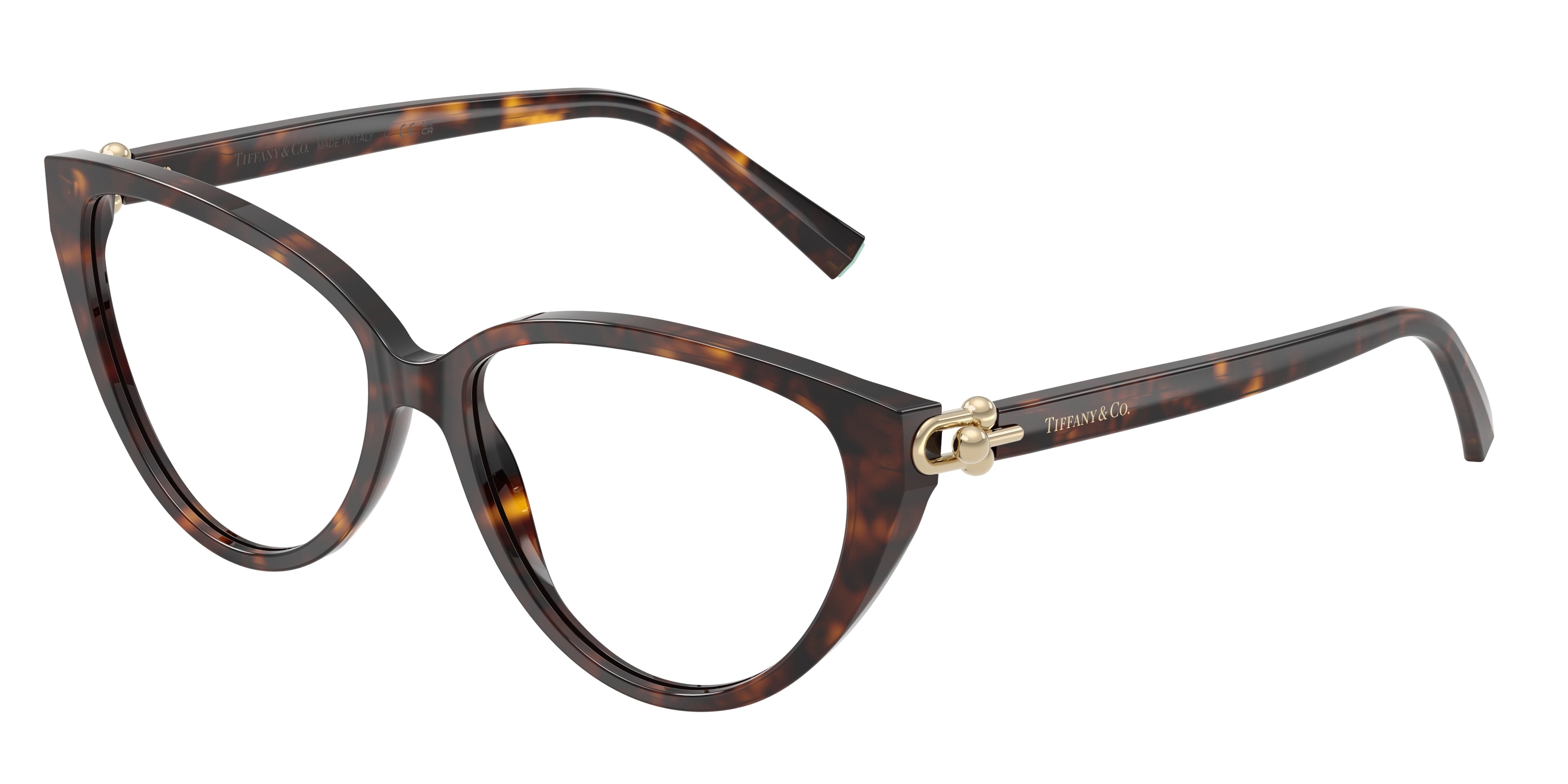 Tiffany TF2292 Cat Eye Eyeglasses 8015-Havana 57-140-15 - Color Map Tortoise