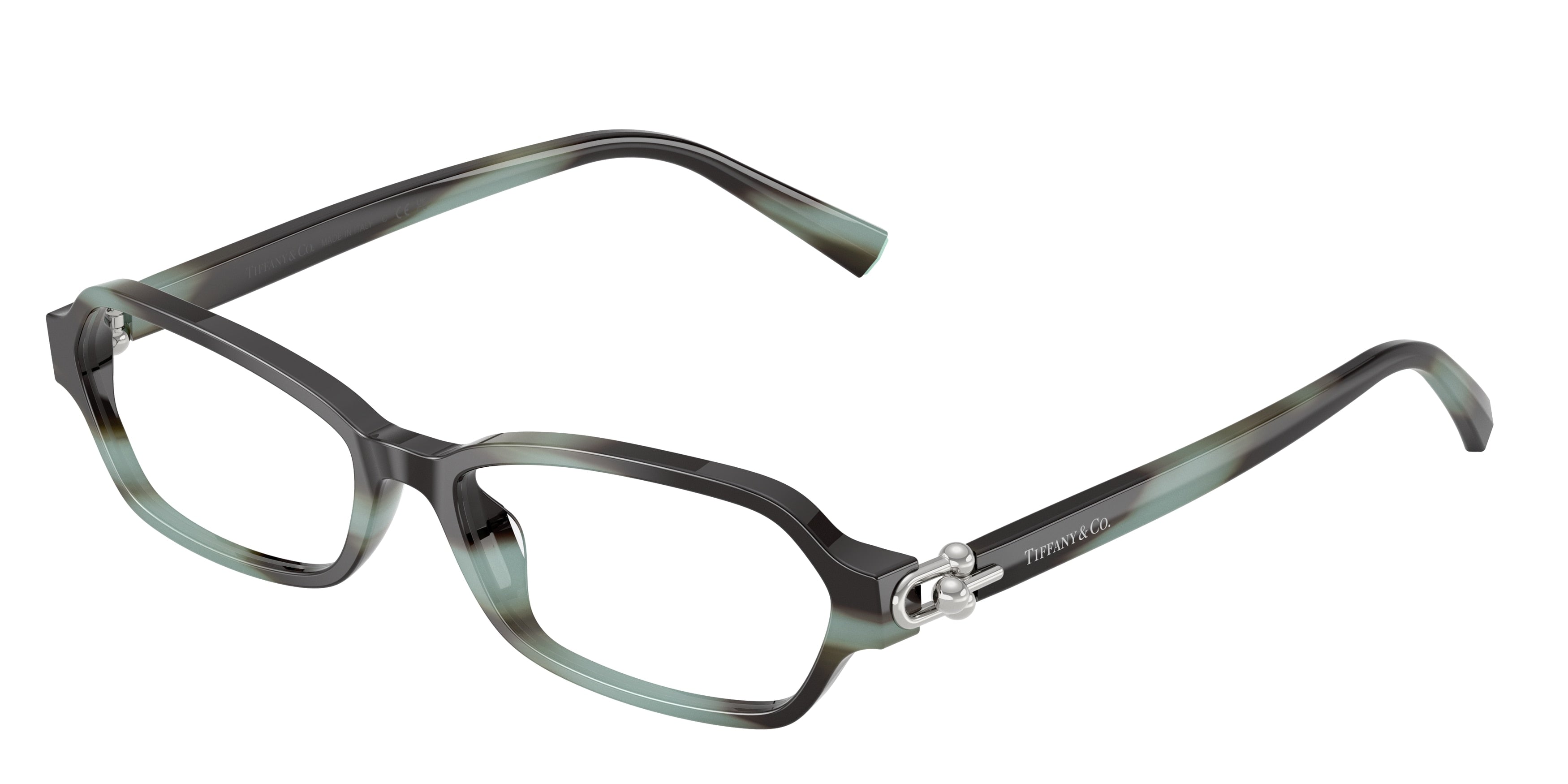 Tiffany TF2293U Irregular Eyeglasses 8443-Striped Black Tiffany 56-140-16 - Color Map Tortoise