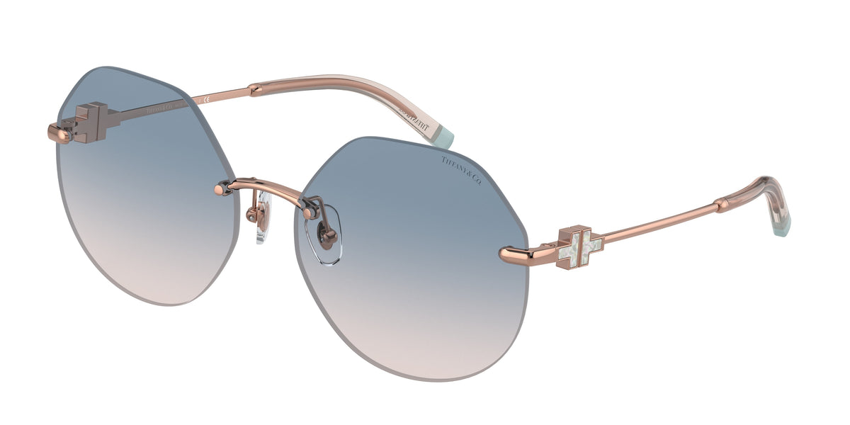 Tiffany TF3077 Irregular Sunglasses 616016-Rubedo 60-140-17 - Color Map Red