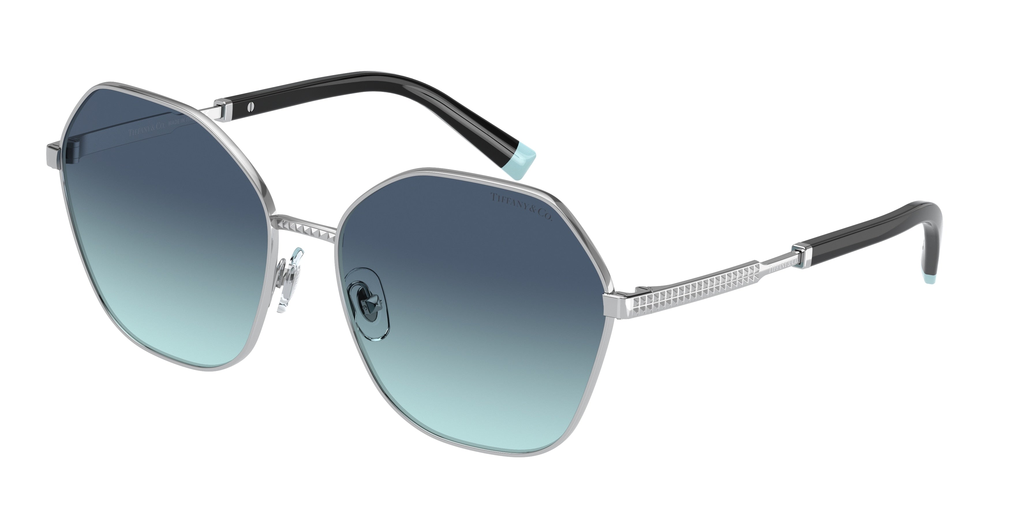 Tiffany TF3081 Irregular Sunglasses 60019S-Silver 59-145-16 - Color Map Silver
